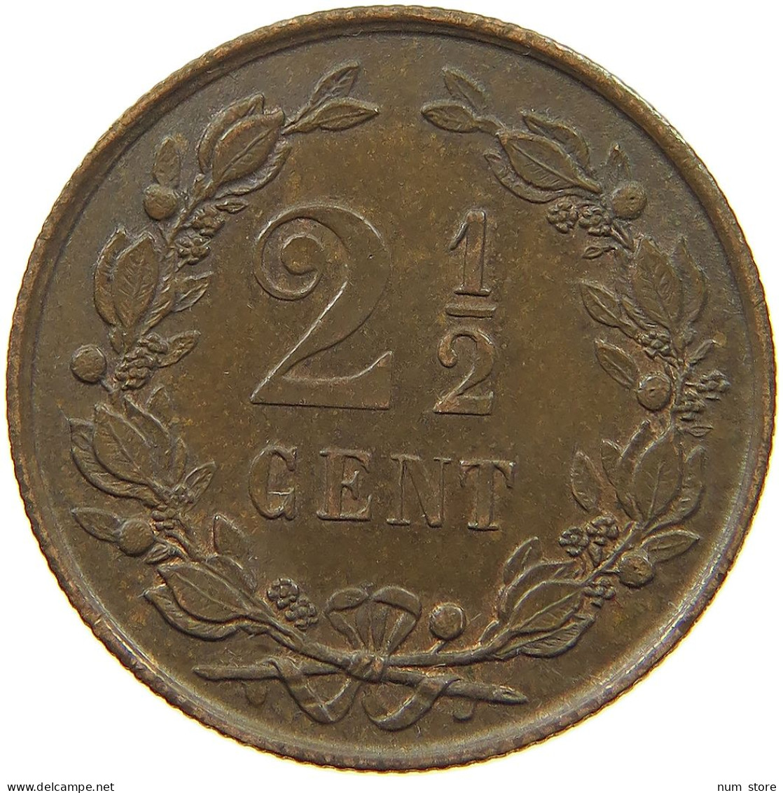 NETHERLANDS 2 1/2 CENT 1881 Willem III. 1849-1890 #t100 0471 - 1849-1890 : Willem III