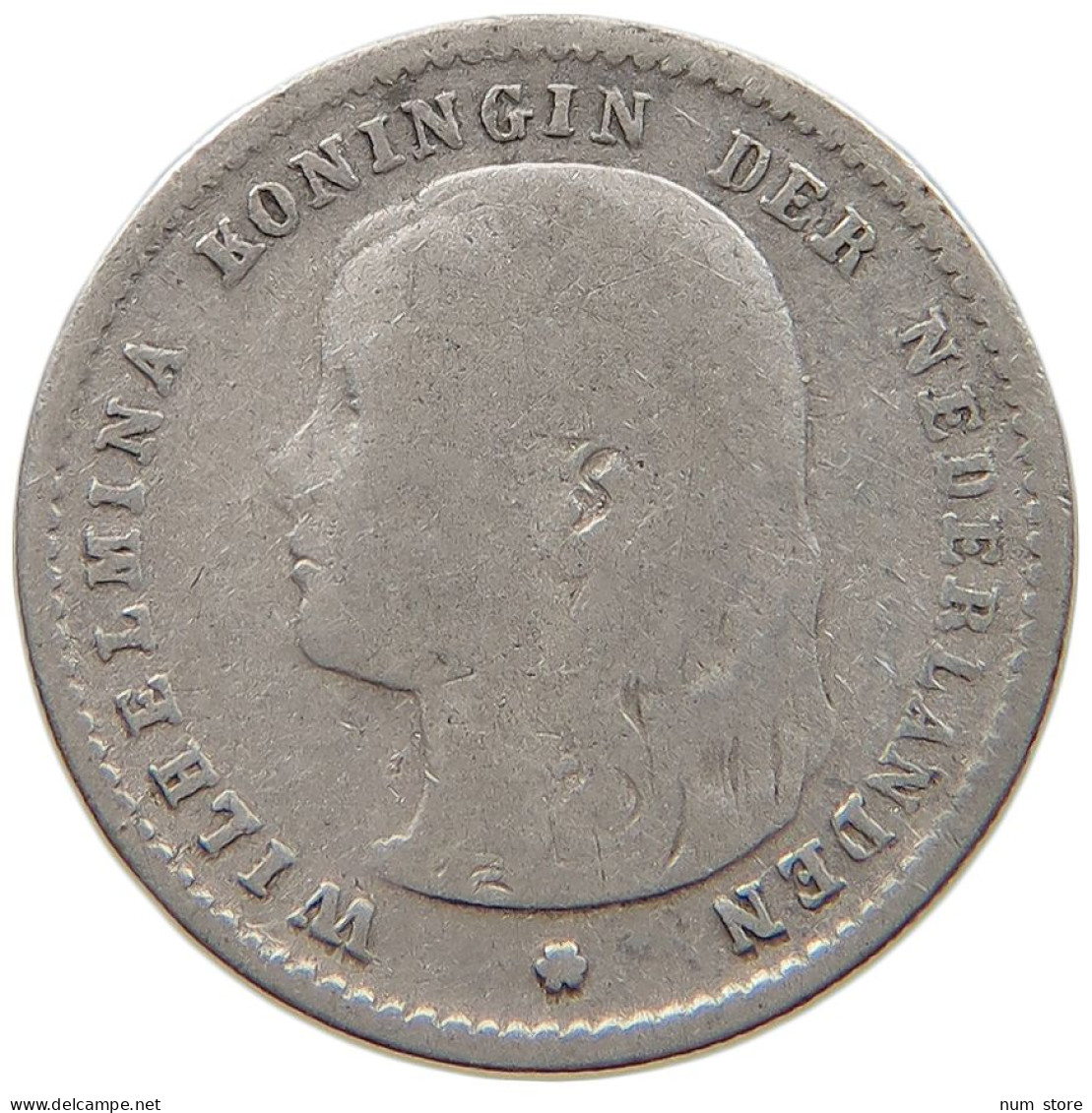 NETHERLANDS 10 CENTS 1897 Wilhelmina 1890-1948 #c052 0095 - 10 Cent