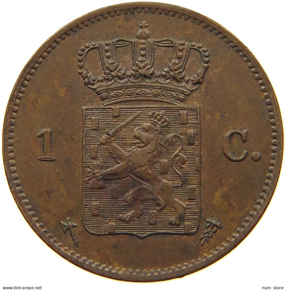 NETHERLANDS CENT 1876 Willem III. 1849-1890 #t140 0569 - 1849-1890 : Willem III