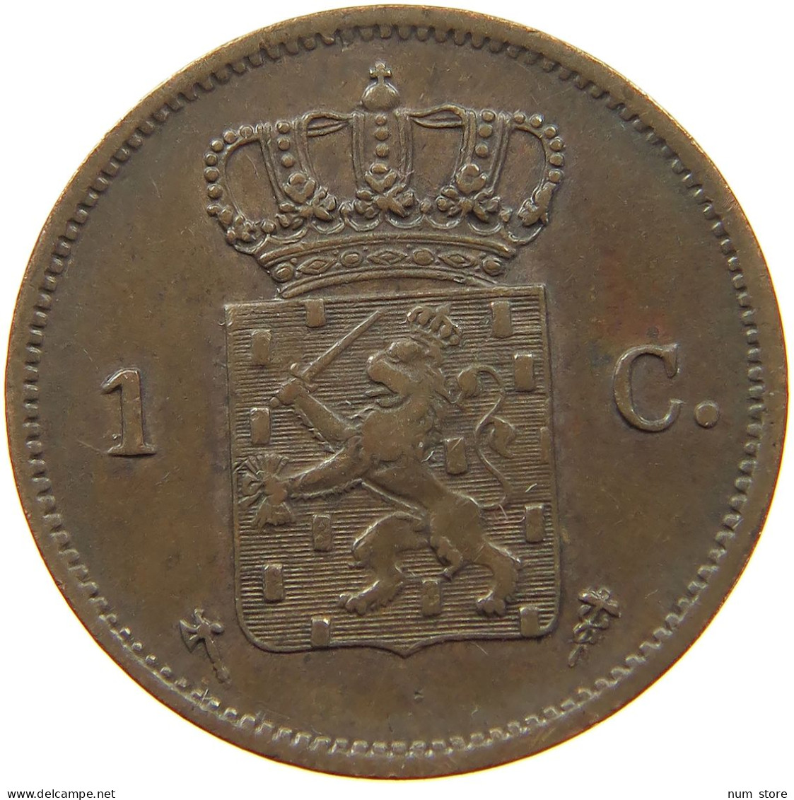 NETHERLANDS CENT 1876 Willem III. 1849-1890 #a012 0261 - 1849-1890 : Willem III