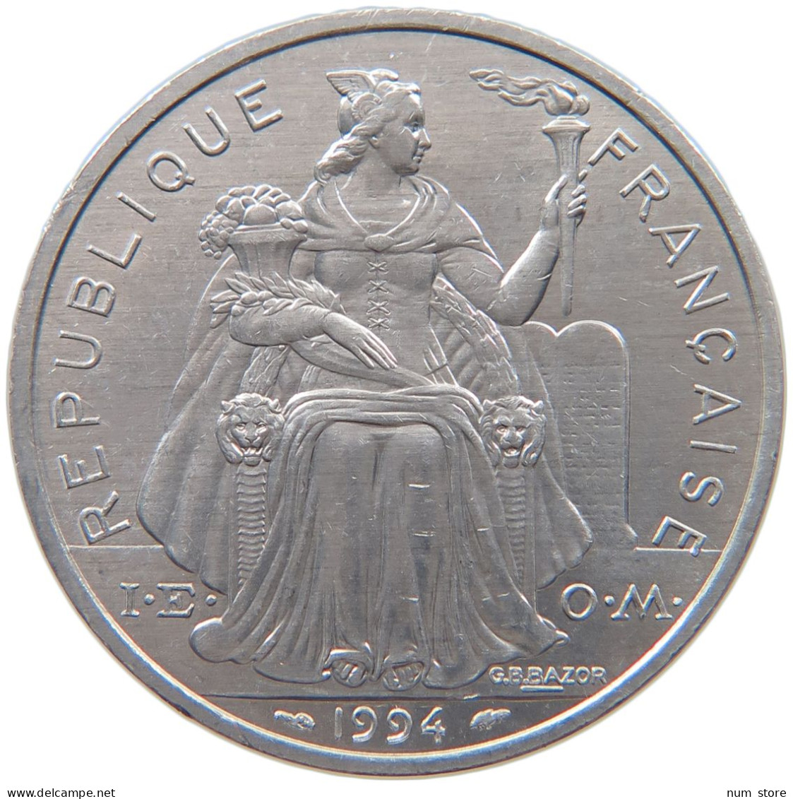 NEW CALEDONIA 5 FRANCS 1994  #s019 0131 - Nieuw-Caledonië