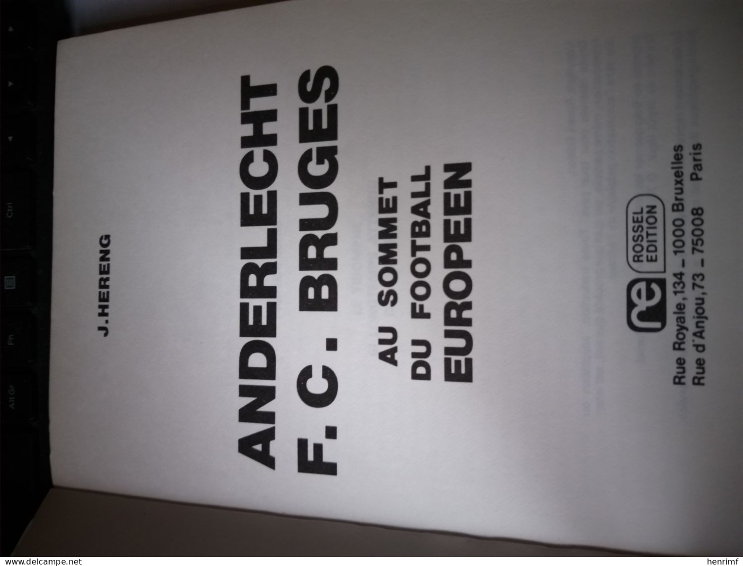 ANDERLECHT  F.  C  BRUGES - Bücher