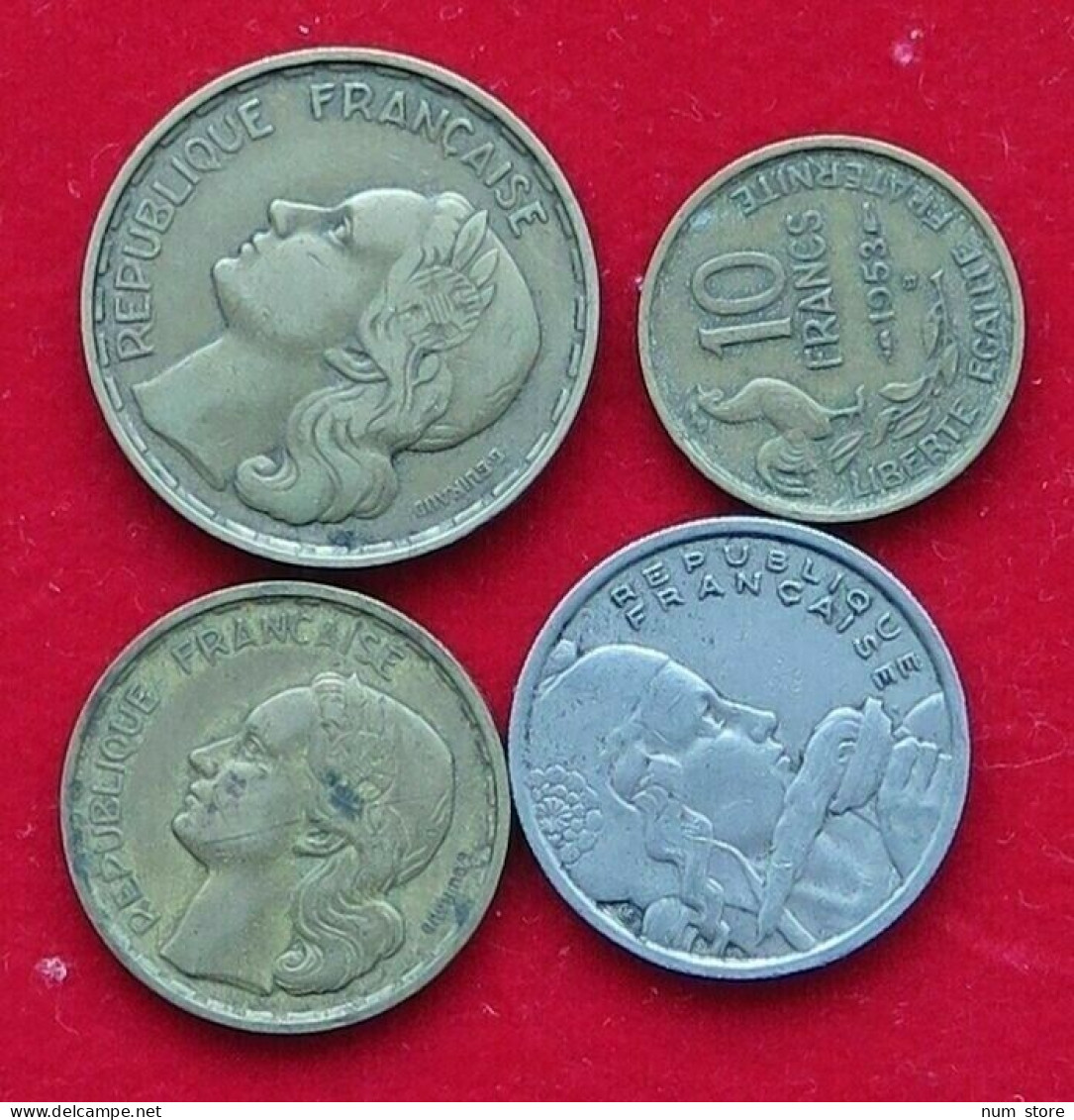 COLLECTION LOT FRANCE 4pc 22g  #xx30 012 - Collections