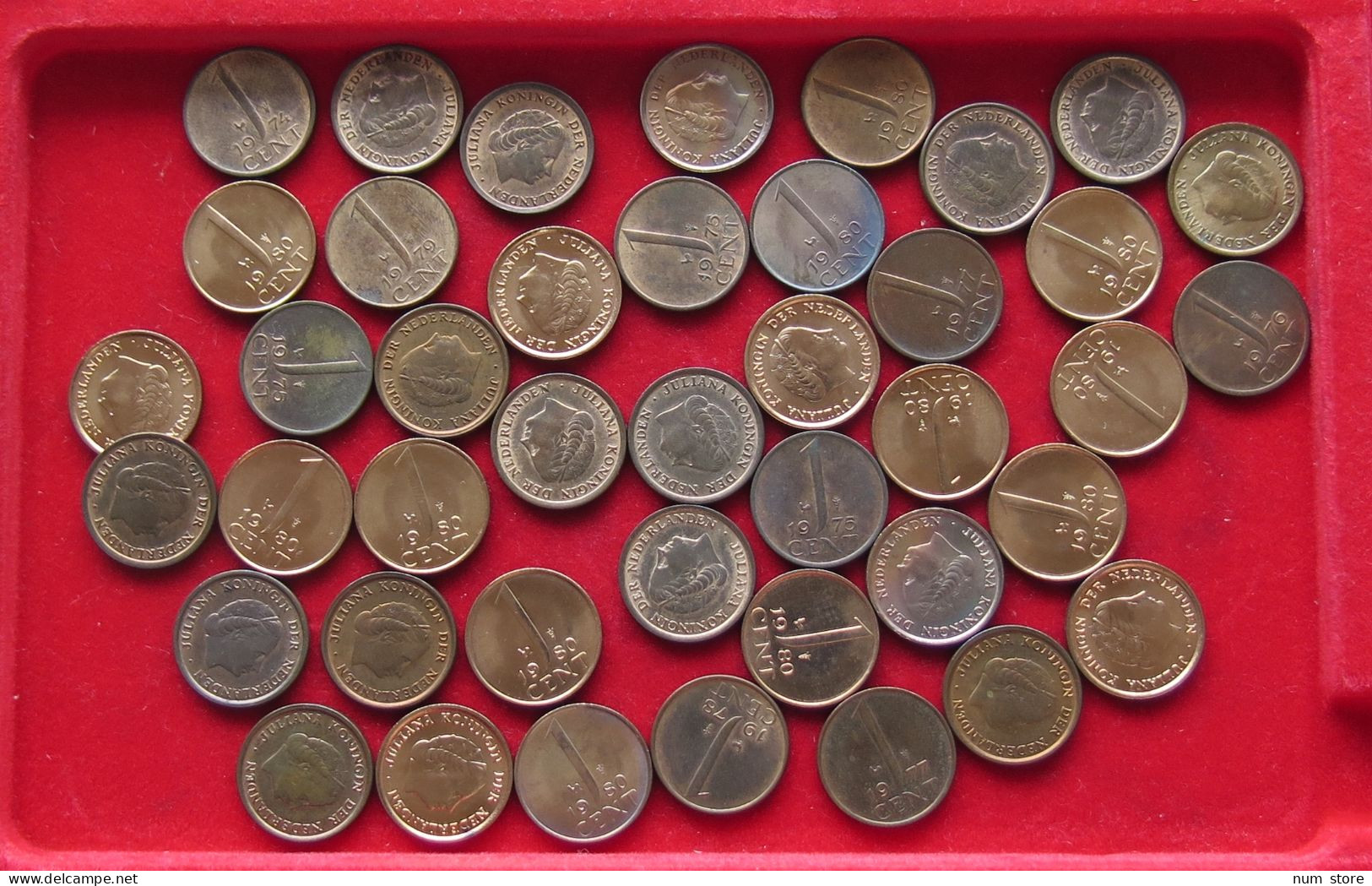 COLLECTION LOT NETHERLANDS 1 CENT TOP 42PC 87G  #xx36 026 - Collections