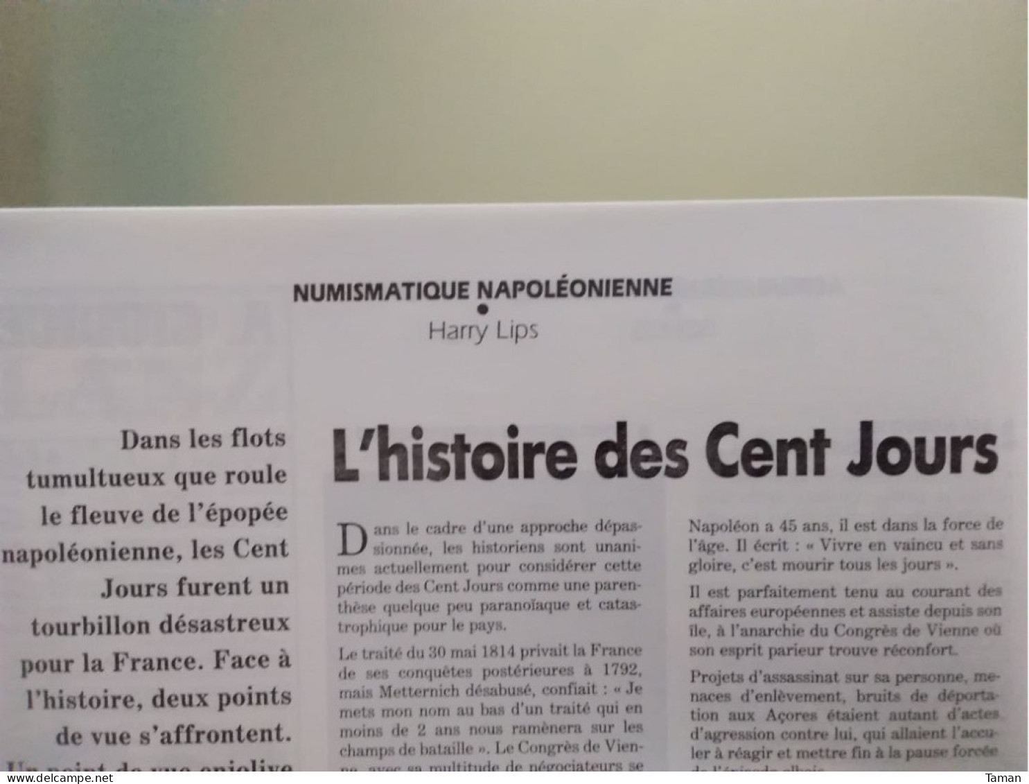 Numismatique & Change - Napoléon Les Cent Jours - Troyes - Méreaux - Les Francs D'argent - French