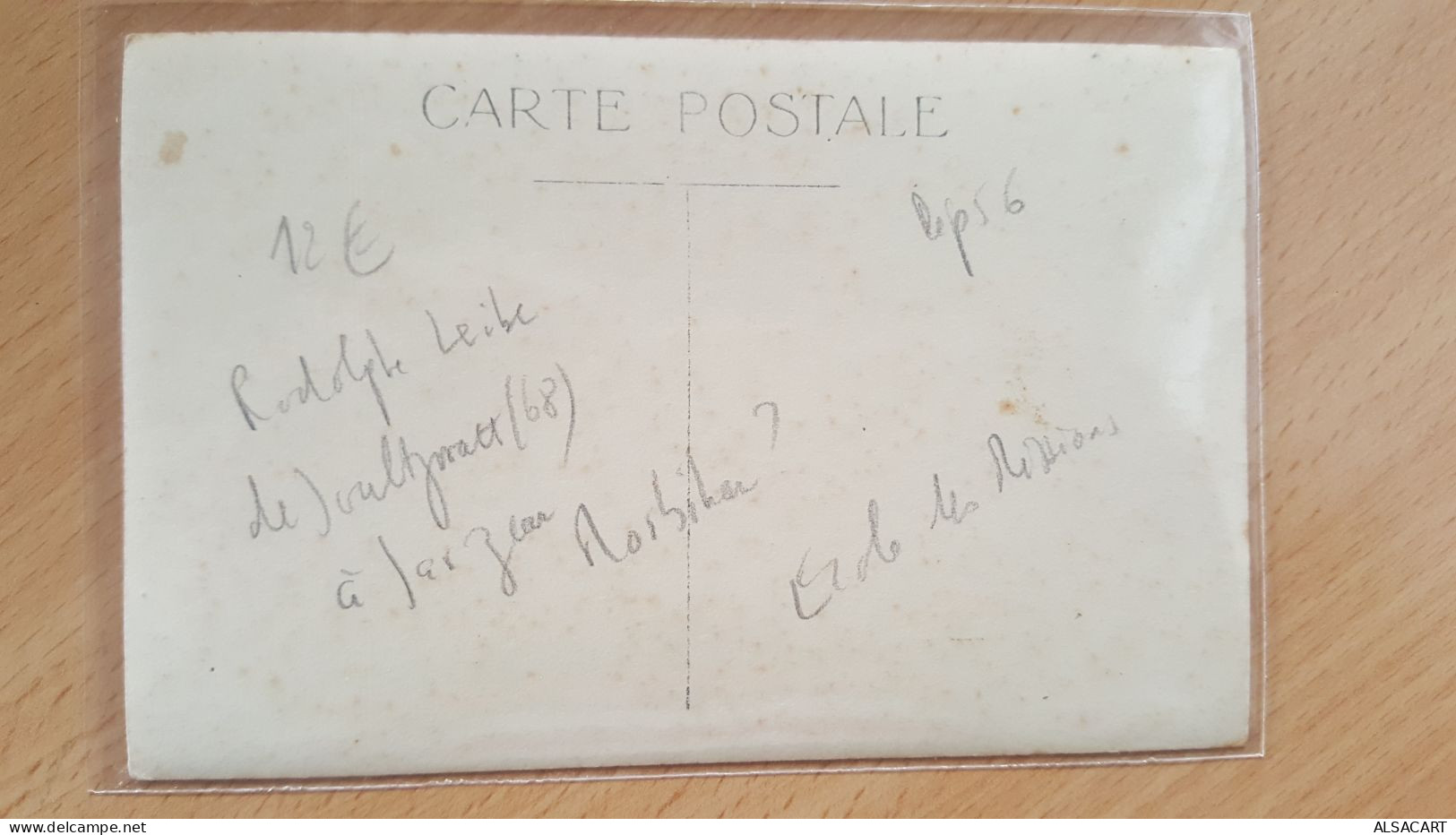 Carte Photo école Des Missions à Sarzeau  , Rodolphe Leibe De Soultzmatt, Alsace 68 Haut Rhin - Sarzeau