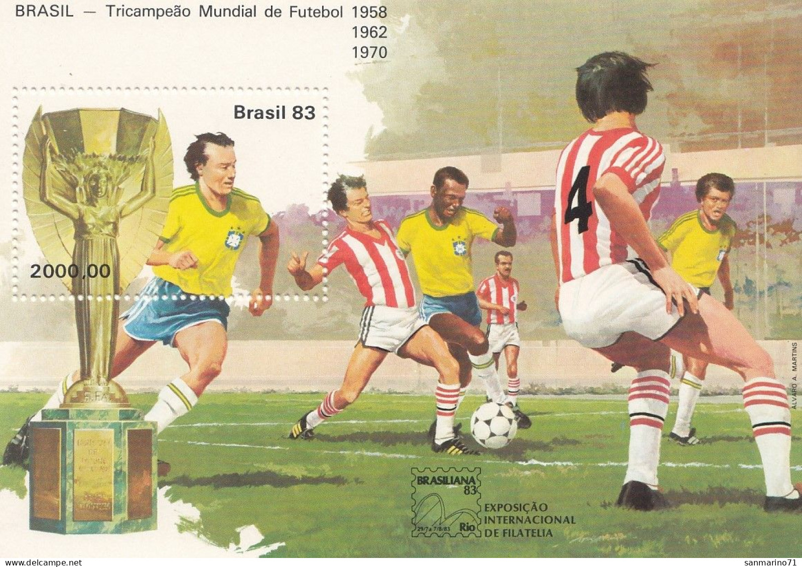 BRAZIL Block 59,unused,football - Blocchi & Foglietti