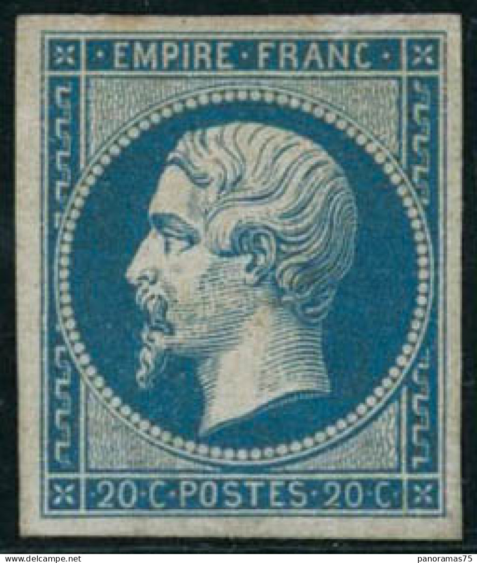 ** N°14B 20c Bleu Type II - TB - 1853-1860 Napoléon III