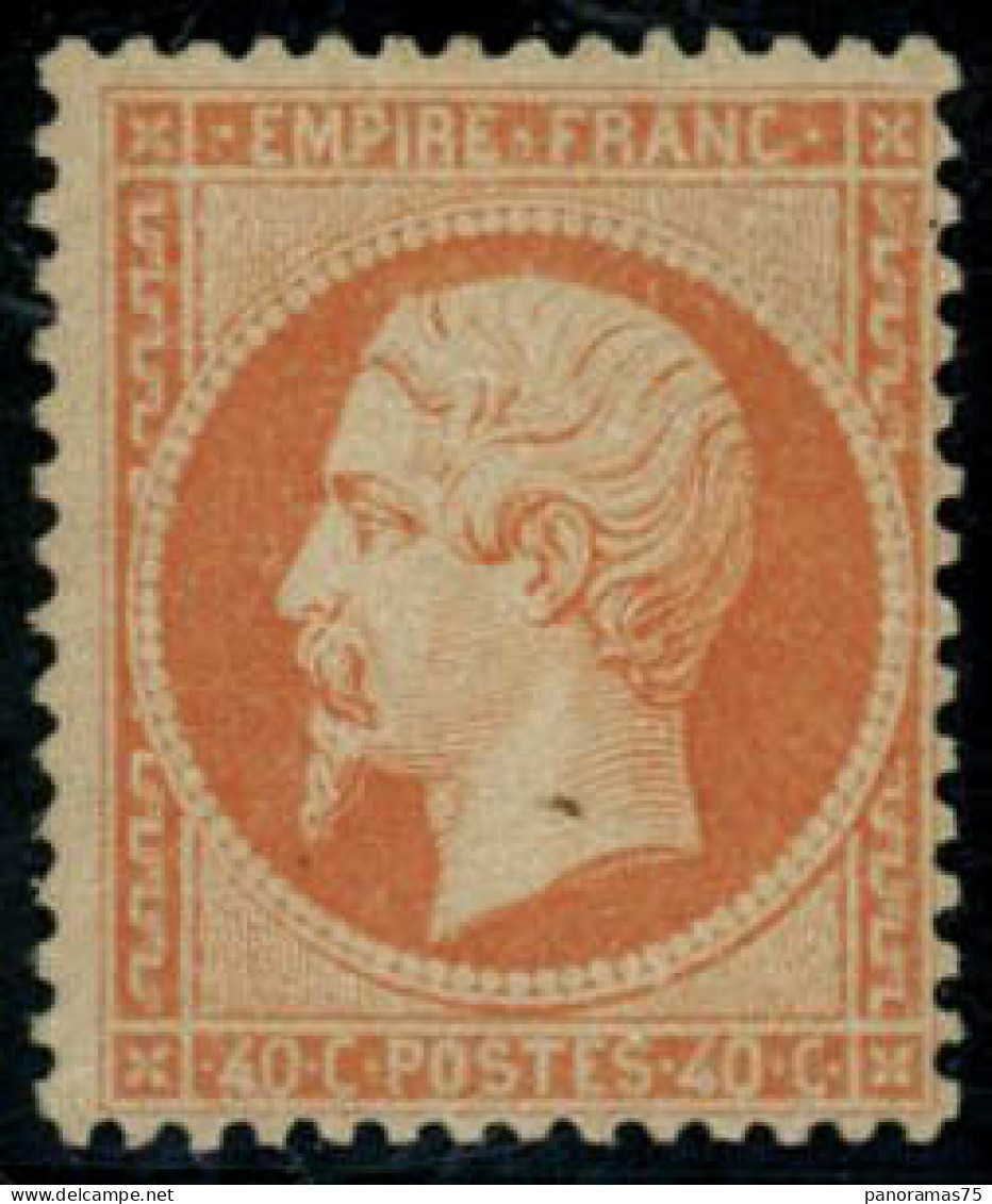 ** N°23 40c Orange, Signé Brun - TB - 1862 Napoléon III