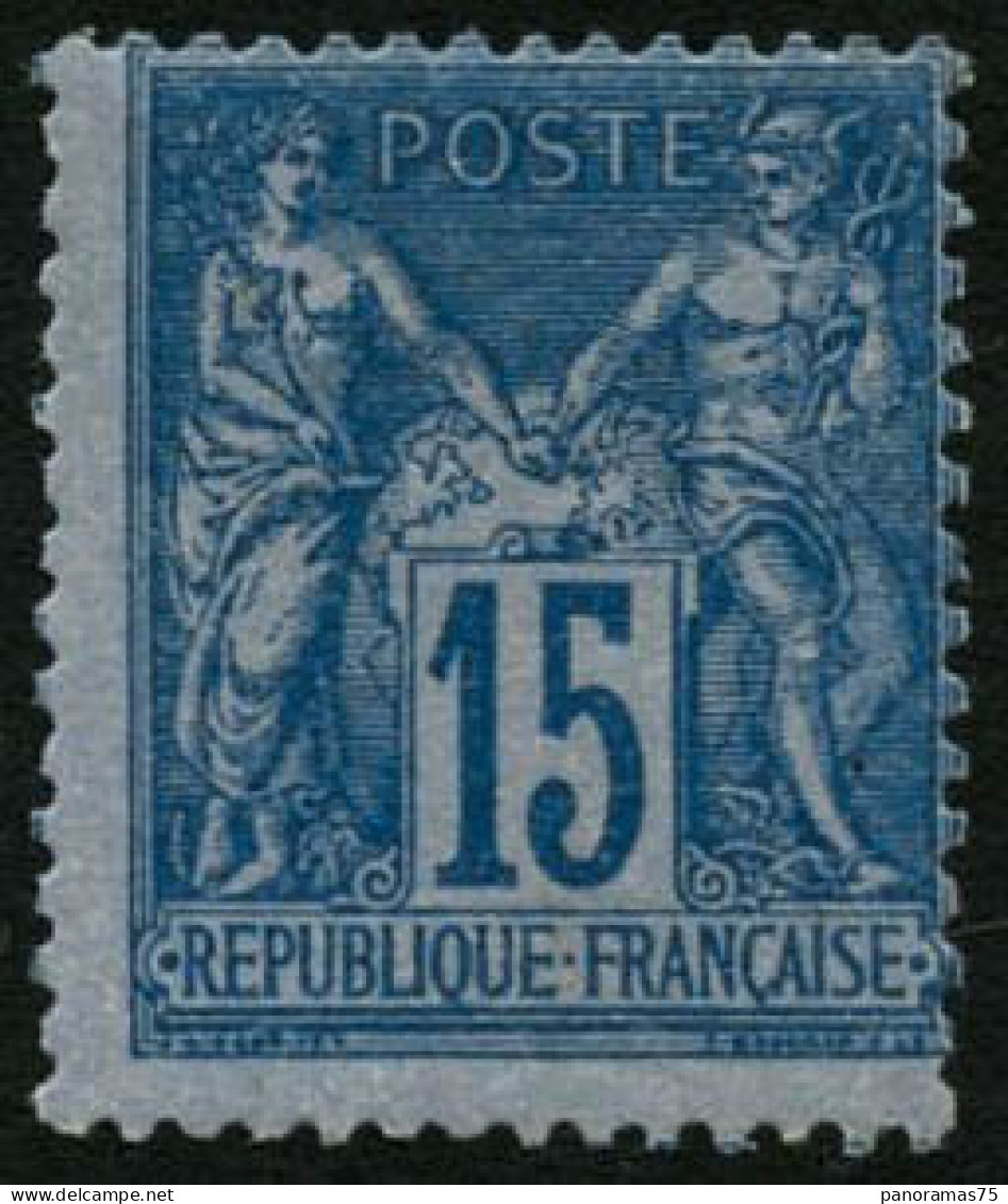 ** N°90a 15c Bleu S/bleu - TB - 1876-1898 Sage (Type II)