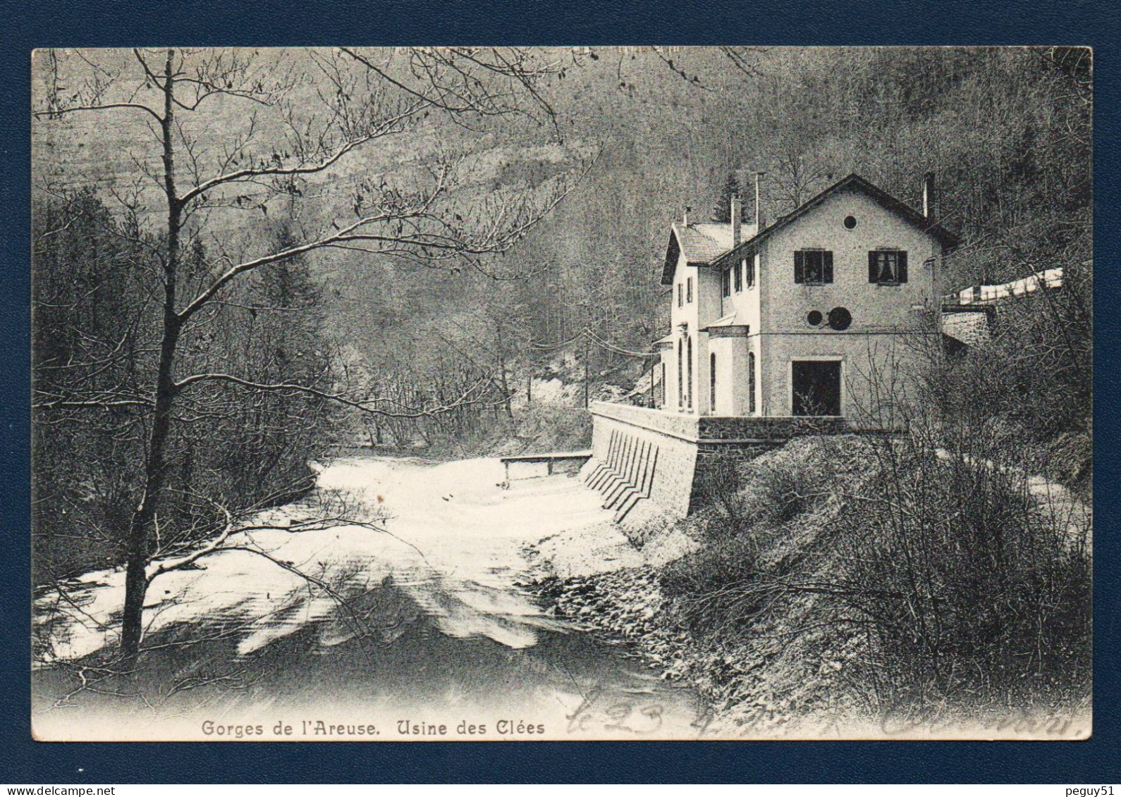 Neuchâtel. Val De Travers. Gorges De L'Areuse. Usine éléctrique Des Clées (1895). 1907 - Val-de-Travers