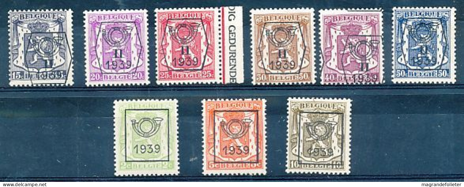 TIMBRE  ZEGEL STAMP  BELGIQUE PREOBLITERE SERIE 14-15  1939  XX - Typos 1936-51 (Kleines Siegel)