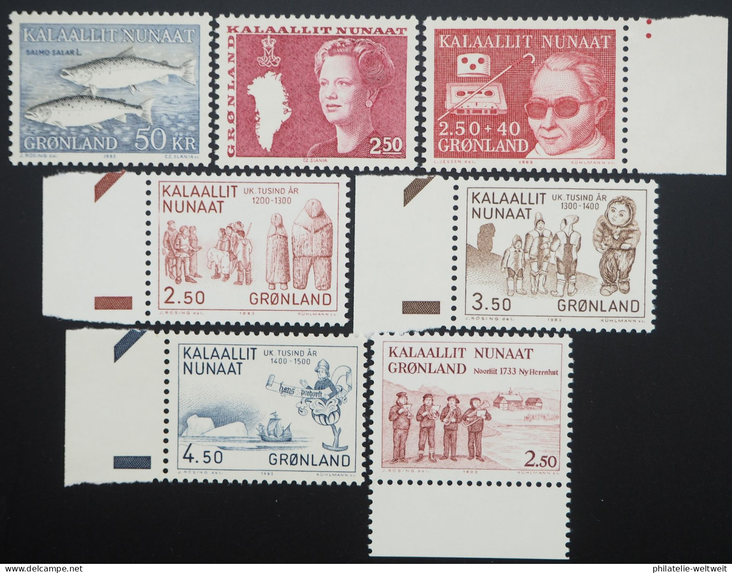 1983 Grönland; In Den Hauptnummern Kompletter Jahrgang, **/MNH, ME 21,- - Autres & Non Classés