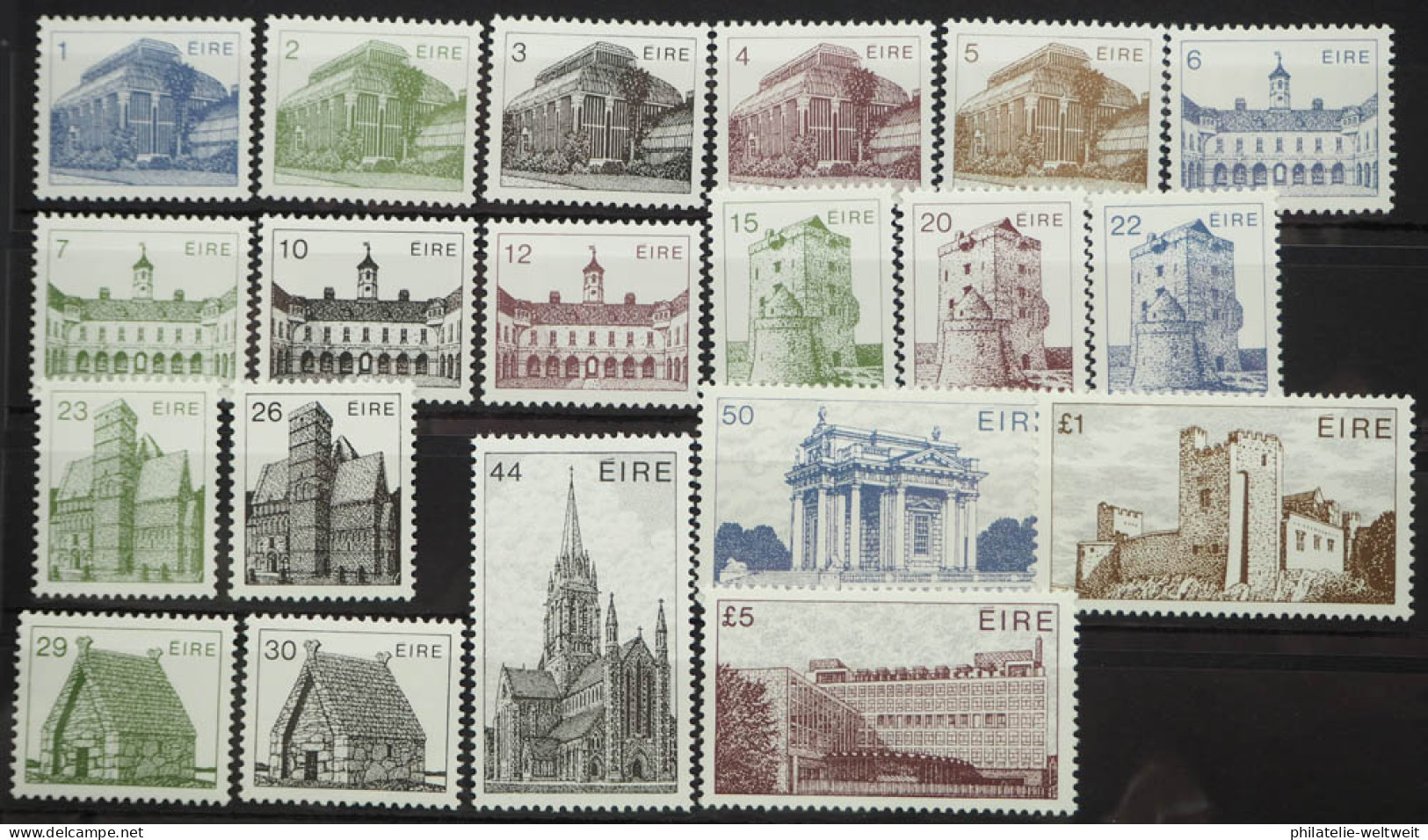 19852 Irland; Freimarkenserie Architektur, Postfrisch/MNH, MiNr. 484/03, ME 36,- - Sonstige & Ohne Zuordnung