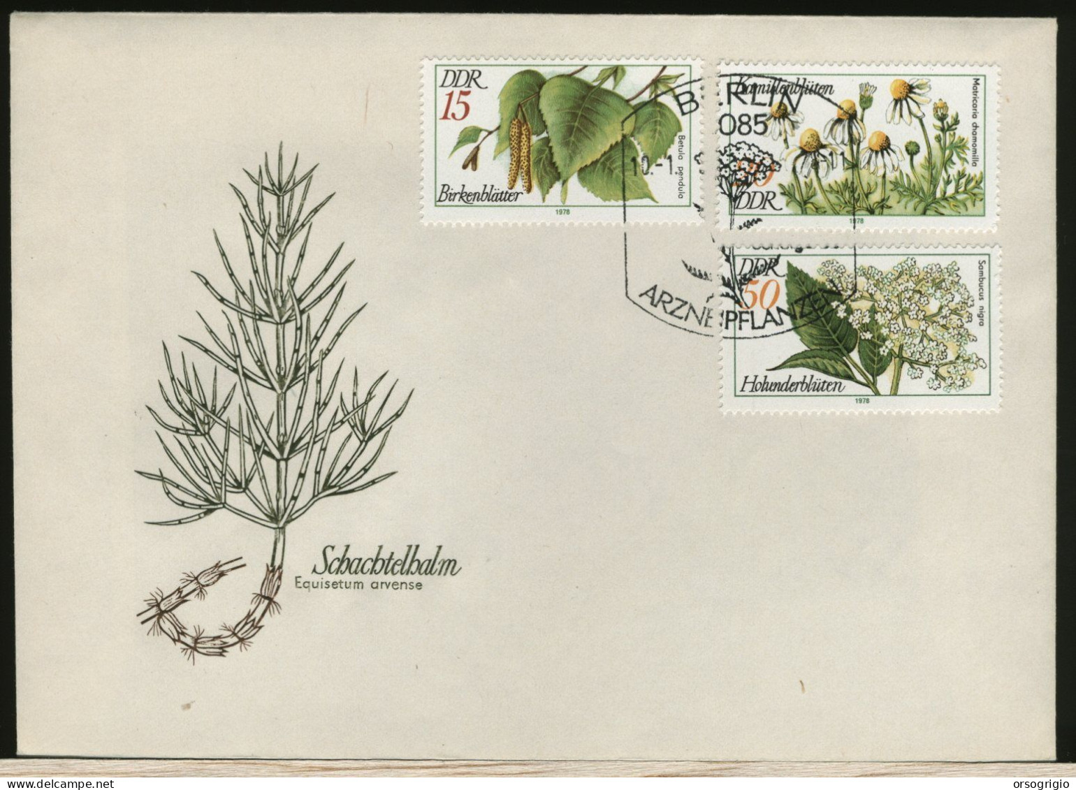 GERMANY - DEUTSCHE - DDR - FDC 1985 -  BLUMEN - 1981-1990