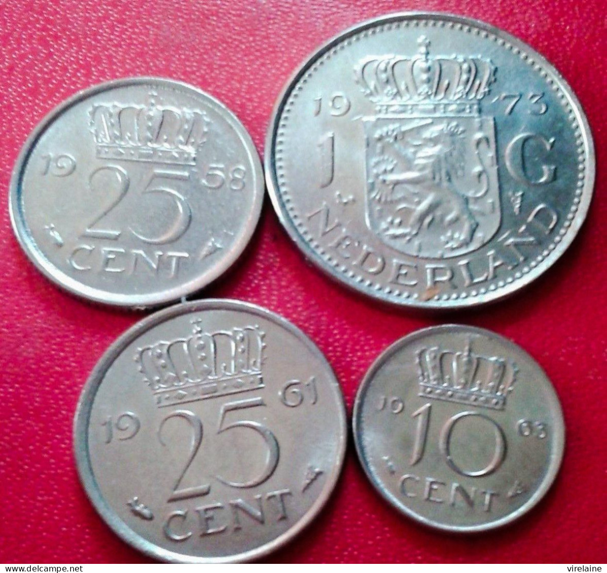 PAYS BAS LOT De 4 Pieces 1958 - 1961 - 1963 -  1973 N°19 - Monete Provinciali