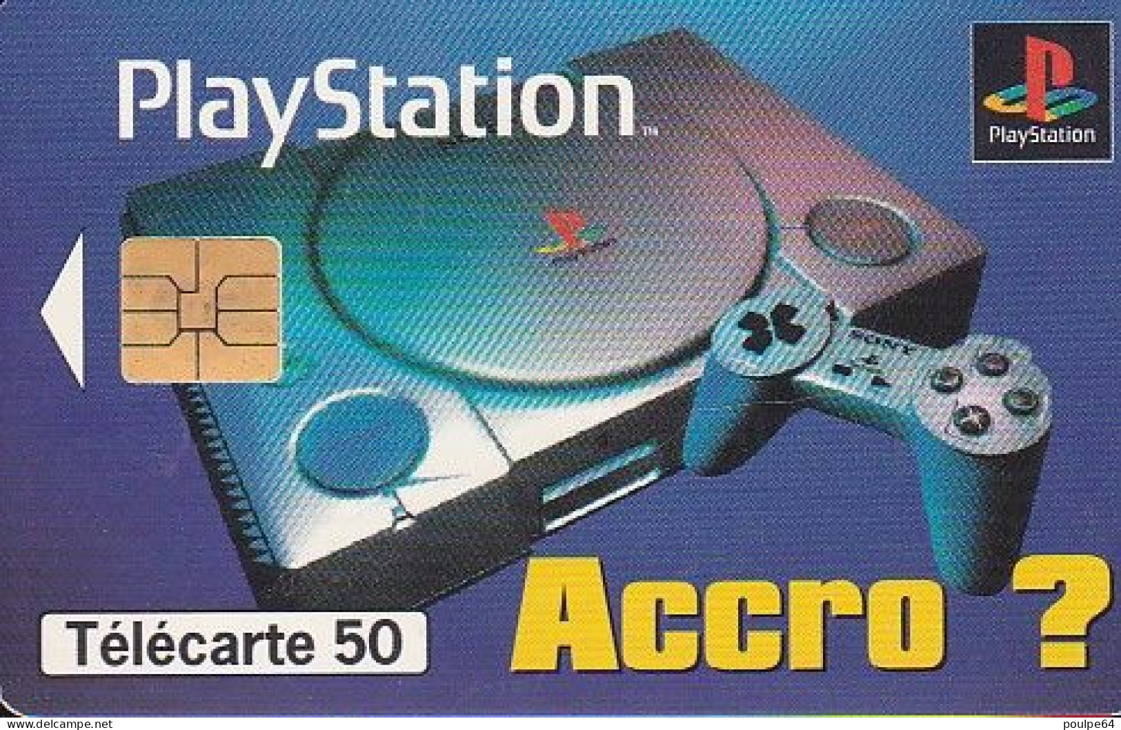 F705 11/1996 - SONY PLAYSTATION - 50 SO3 - (verso : N° Deux Lignes - 2 ème Ligne  Vers La Droite) - 1996