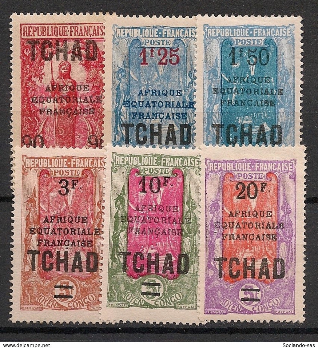 TCHAD - 1926-27 - N°Yv. 47 à 52 - Série Complète - Neuf Luxe ** / MNH / Postfrisch - Neufs