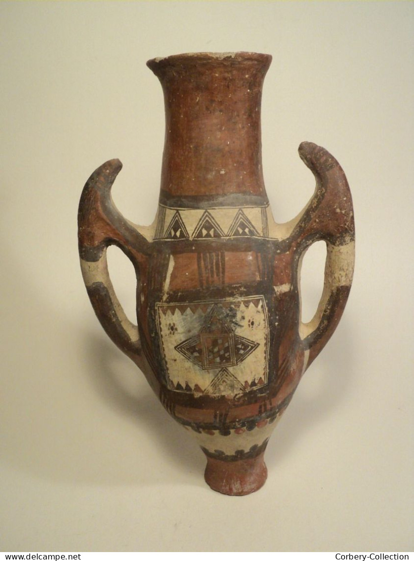 Ancienne Amphore Kabyle Poterie Algérienne Algérie Ouadhias - Afrikaanse Kunst