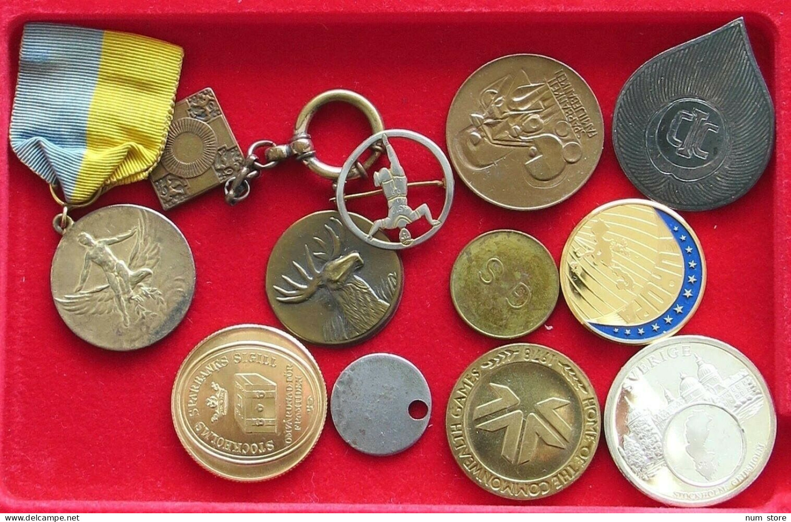 COLLECTION SCANDINAVIAN MEDALS 12PC 133G  #xx35 038 - Verzamelingen & Kavels