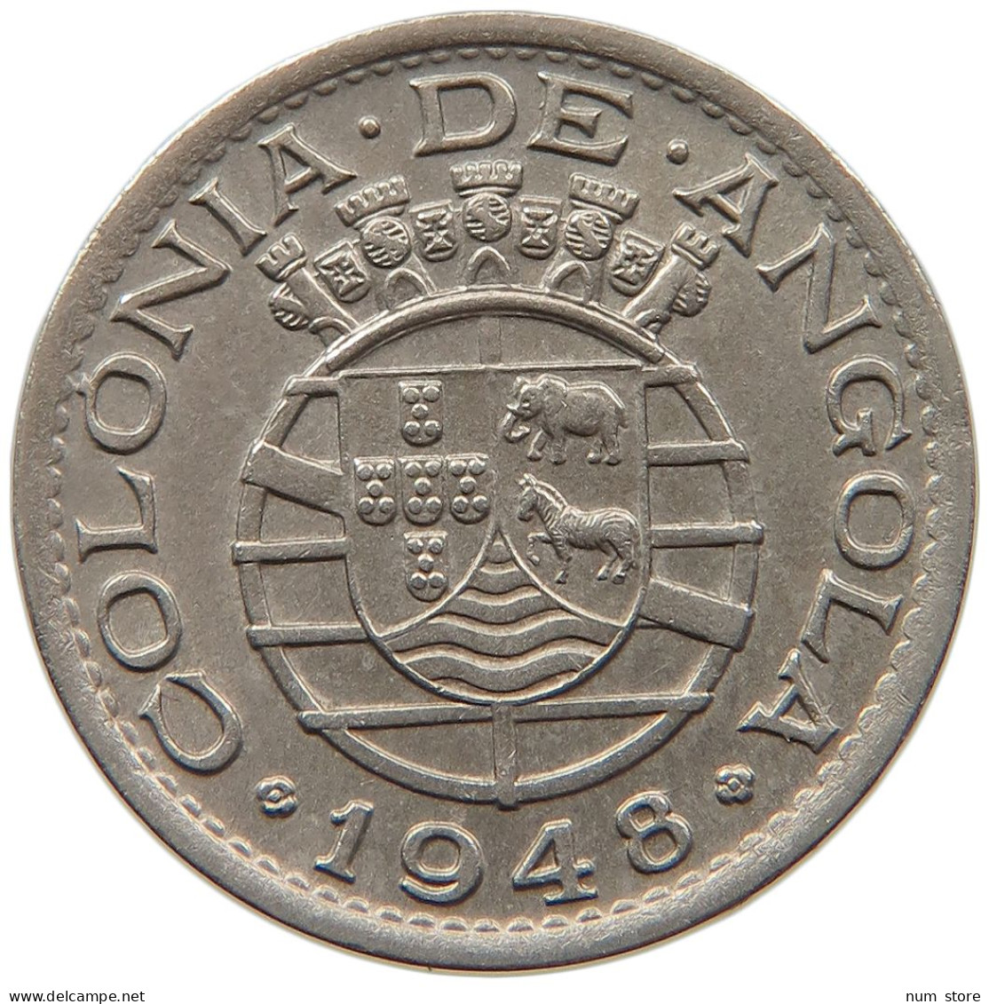 ANGOLA 50 CENTAVOS 1948  #MA 064964 - Angola