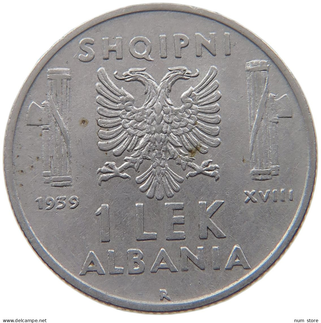 ALBANIA LEK 1939 VITTORIO EMANUELE III. (1900 - 1946) #MA 099627 - Orientale