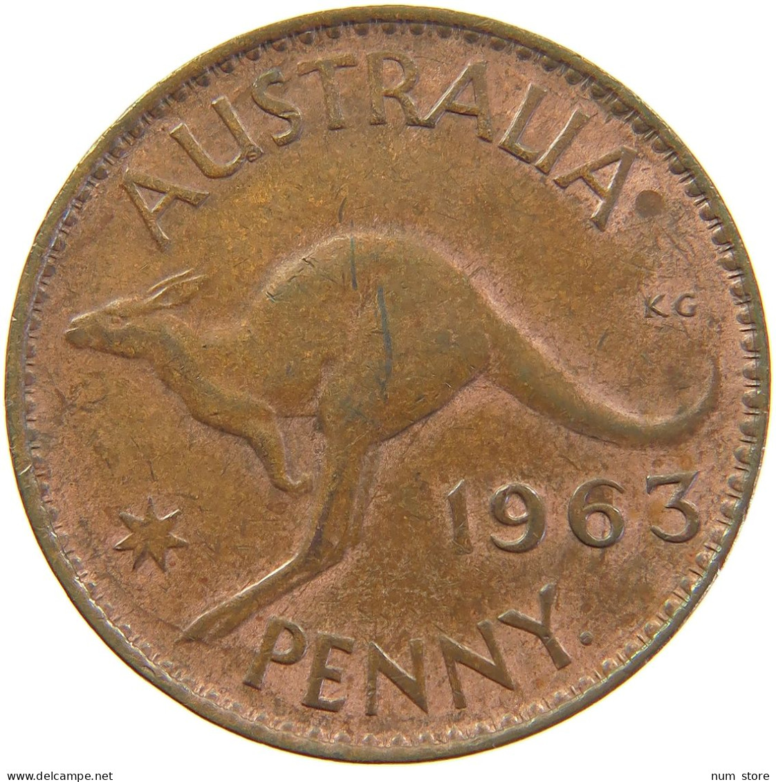 AUSTRALIA PENNY 1963 ELIZABETH II. (1952-) #MA 065185 - Penny