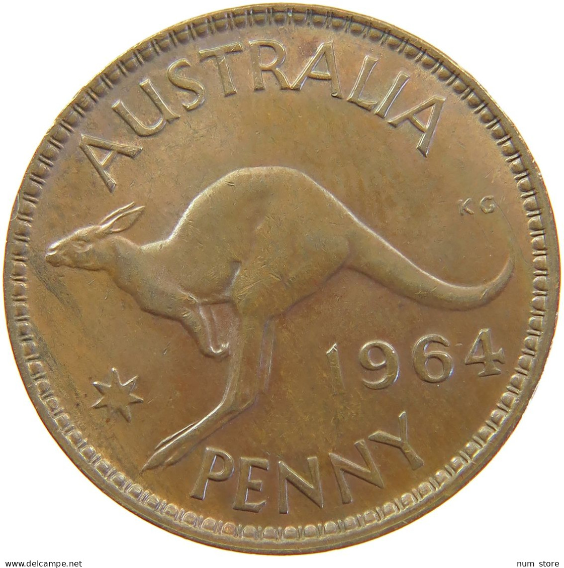 AUSTRALIA PENNY 1964 ELIZABETH II. (1952-) #MA 065187 - Penny