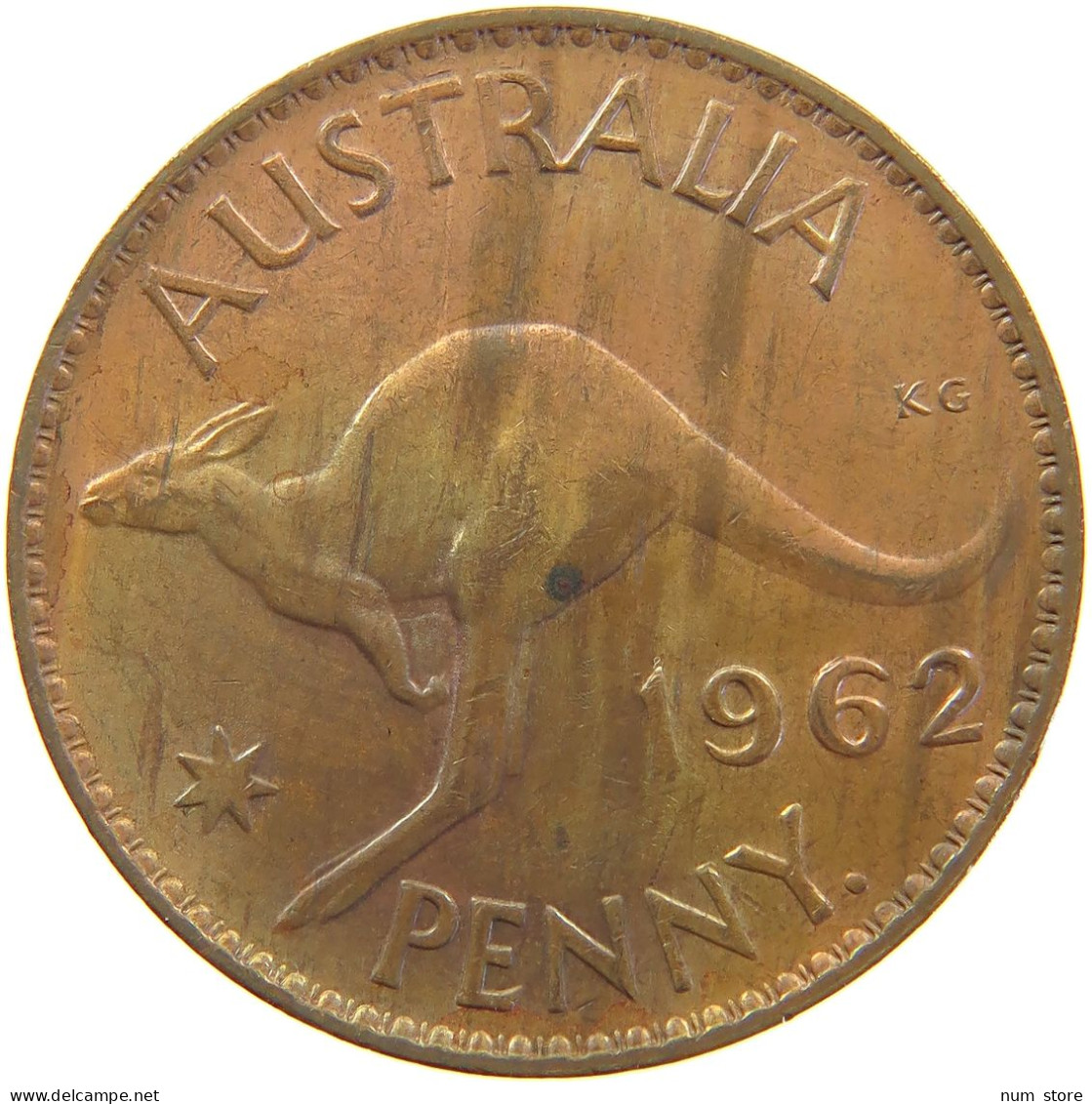 AUSTRALIA PENNY 1962 ELIZABETH II. (1952-) #MA 065184 - Penny