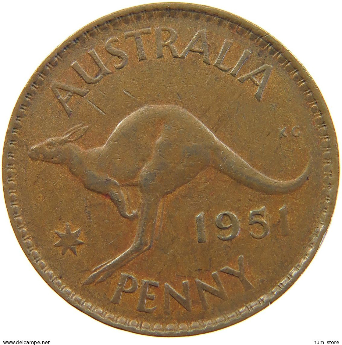 AUSTRALIA PENNY 1951 GEORGE VI. (1936-1952) #MA 065195 - Penny