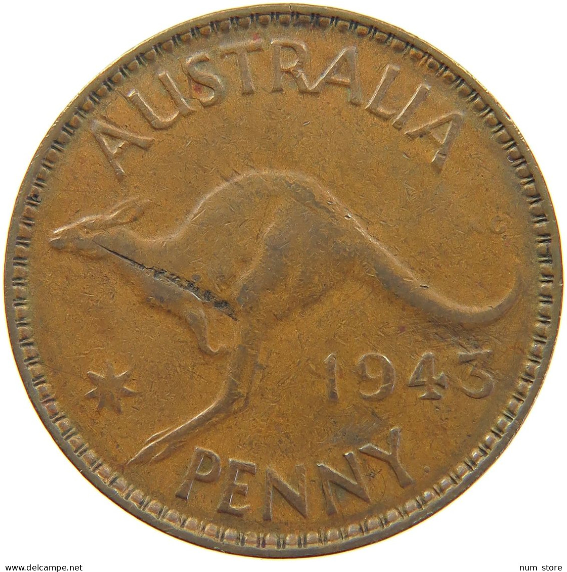 AUSTRALIA PENNY 1943 GEORGE VI. (1936-1952) #MA 065193 - Penny