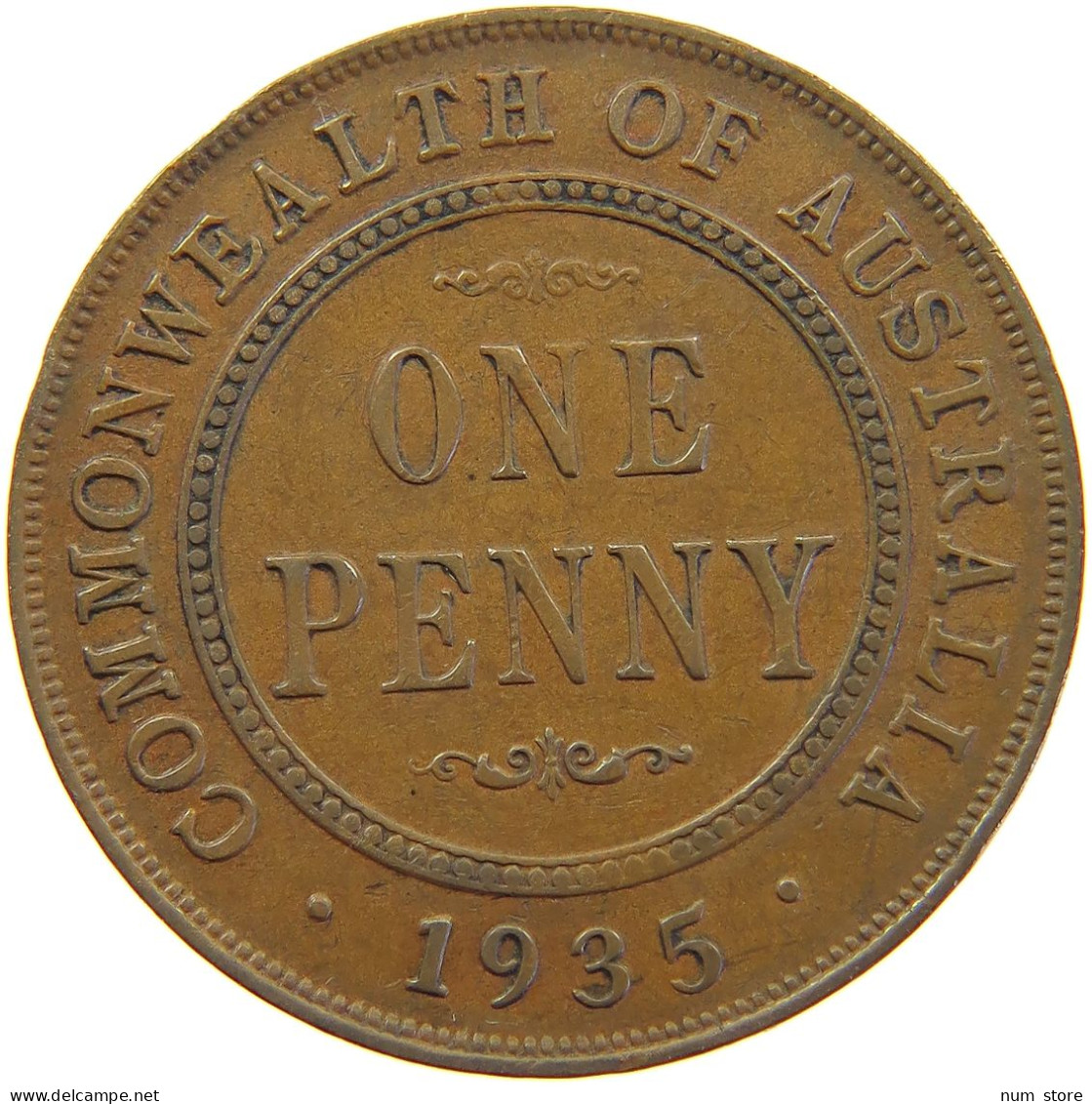 AUSTRALIA PENNY 1935 GEORGE V. (1910-1936) #MA 065183 - Penny