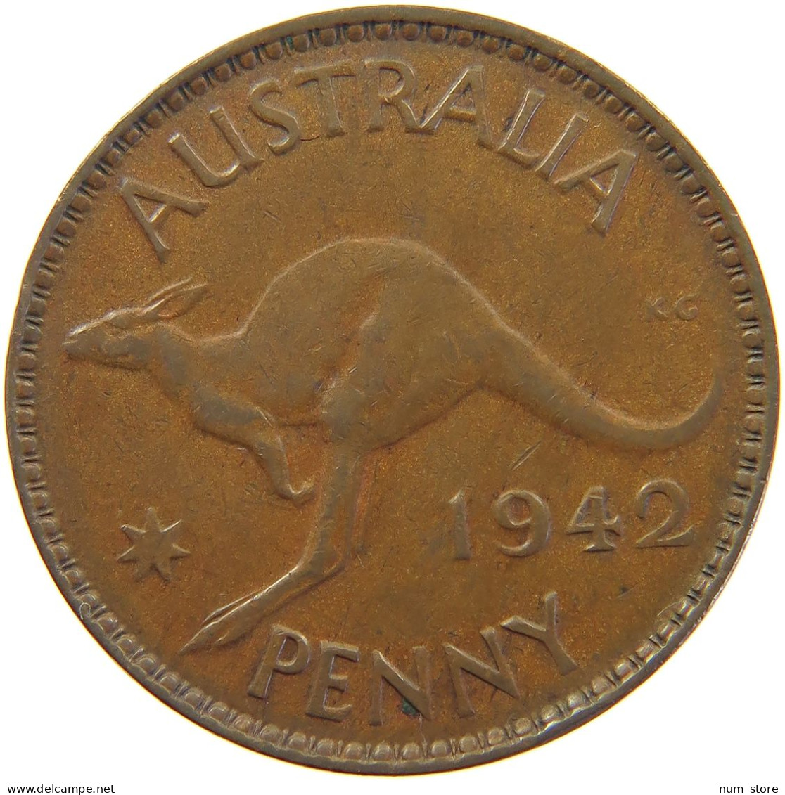 AUSTRALIA PENNY 1942 GEORGE VI. (1936-1952) #MA 065206 - Penny