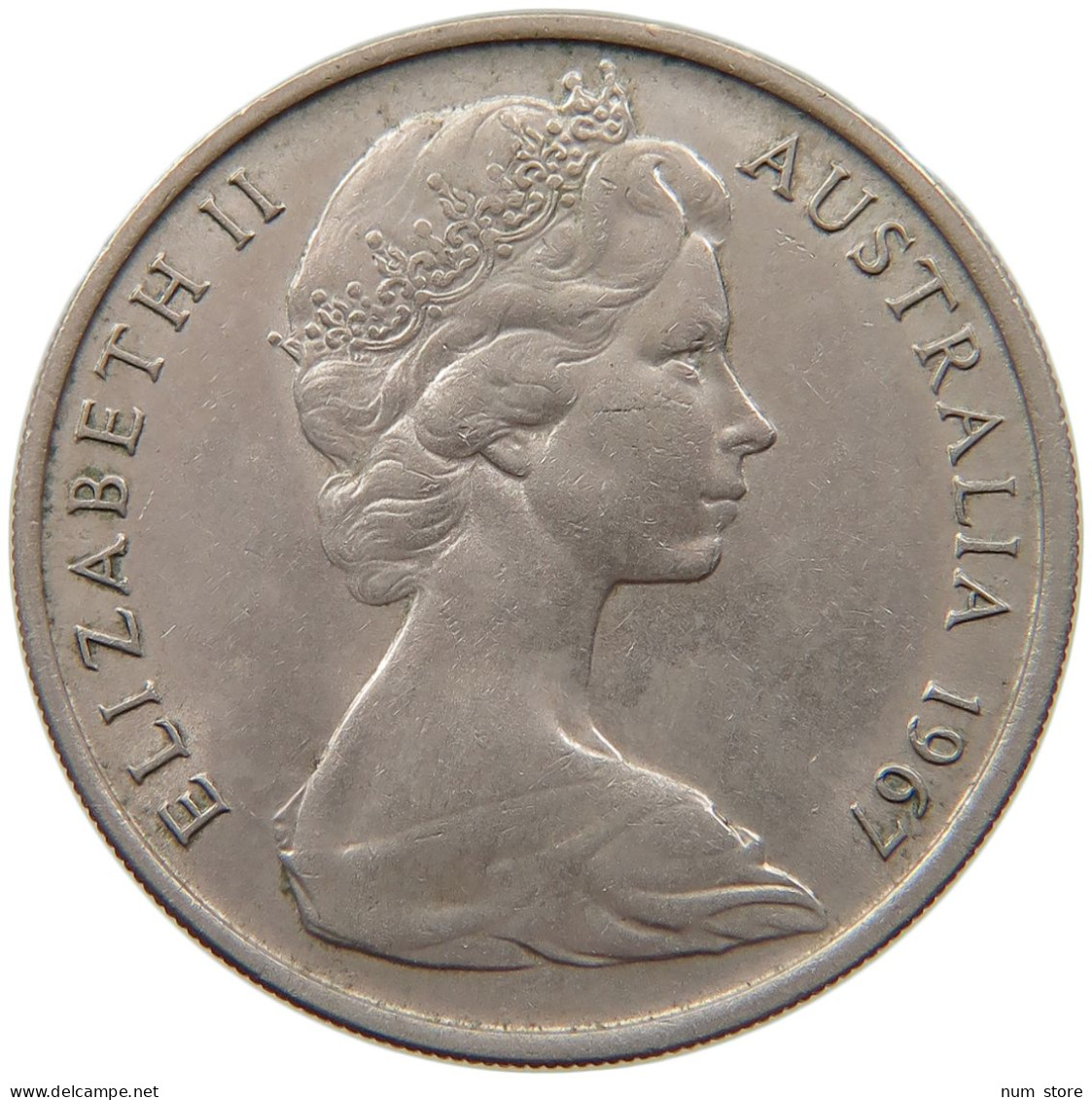 AUSTRALIA 20 CENTS 1967 ELIZABETH II. (1952-2022) #MA 073162 - 20 Cents