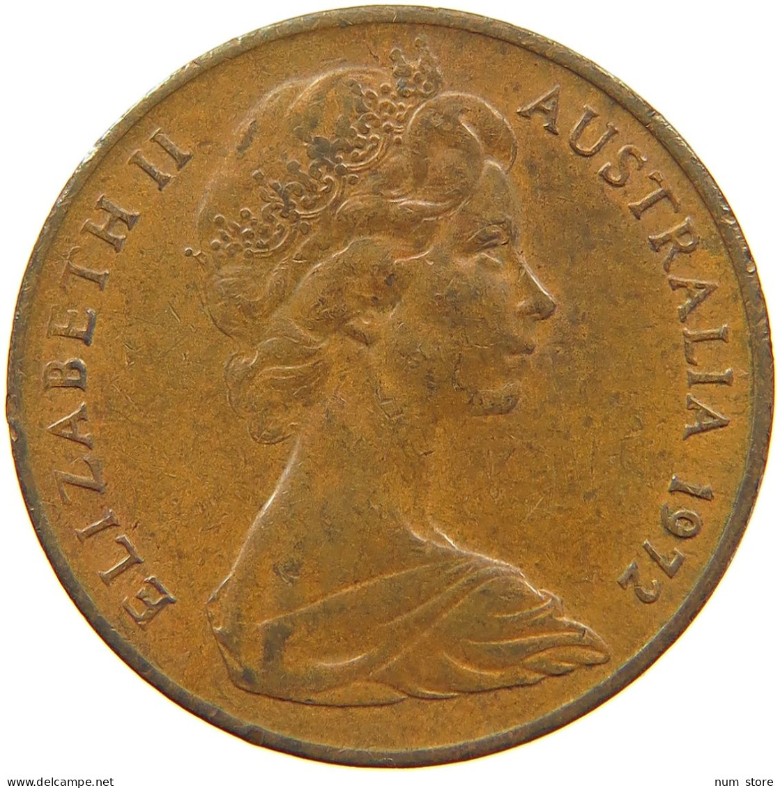 AUSTRALIA 2 CENTS 1972 ELIZABETH II. (1952-2022) #MA 066509 - 2 Cents