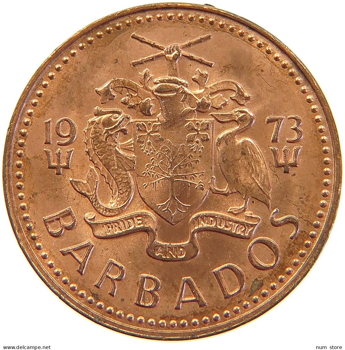 BARBADOS CENT 1973  #MA 063048 - Barbades