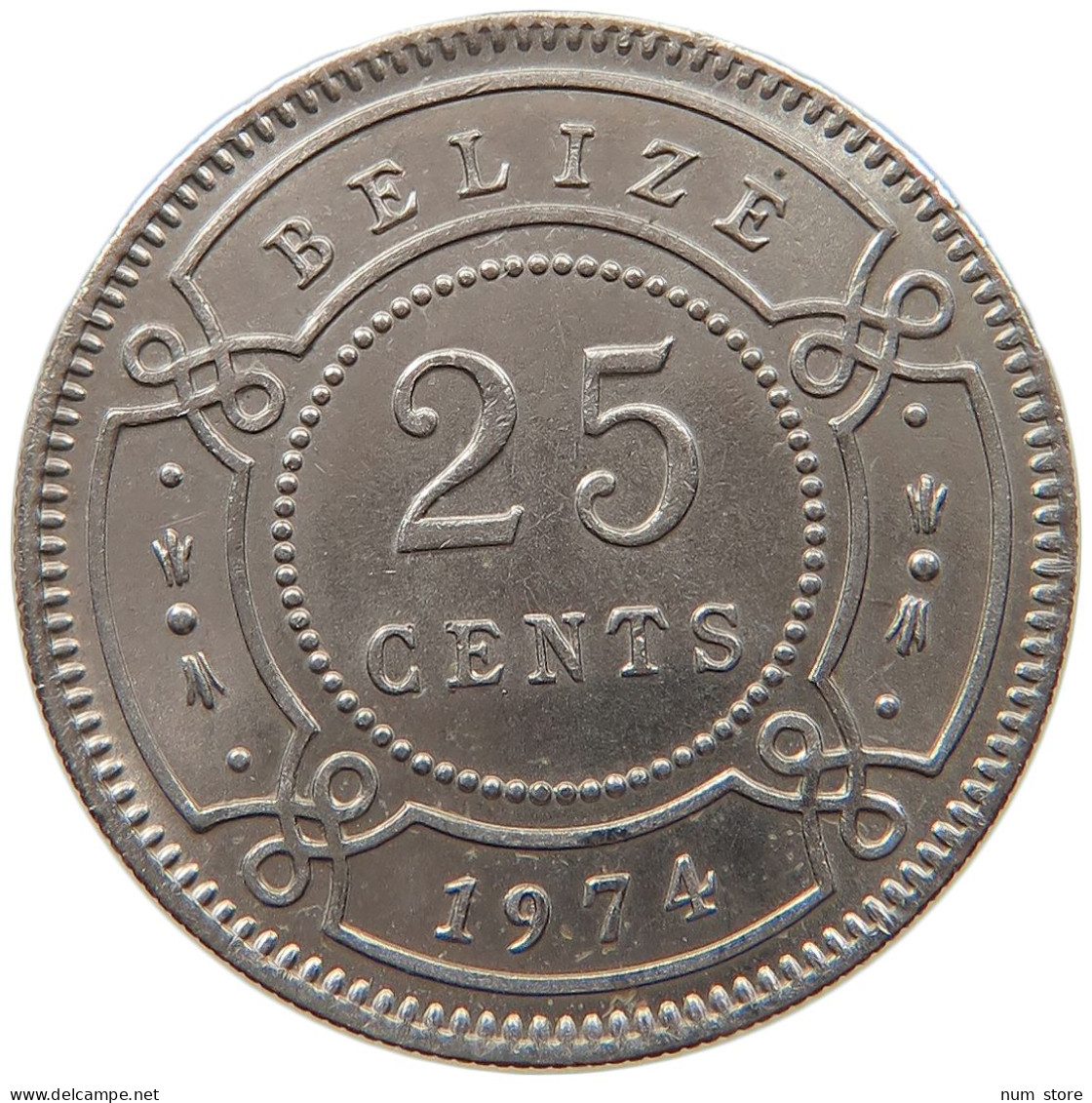 BELIZE 25 CENTS 1974 ELIZABETH II. (1952-) #MA 063178 - Belize