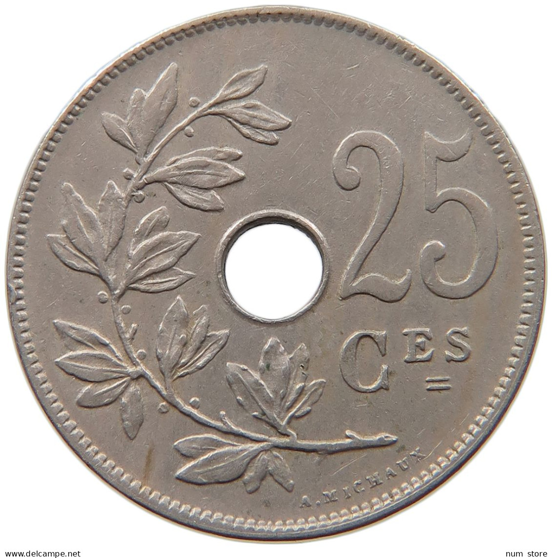BELGIUM 25 CENTIMES 1927 ALBERT I. 1909-1934 #MA 067338 - 25 Cents