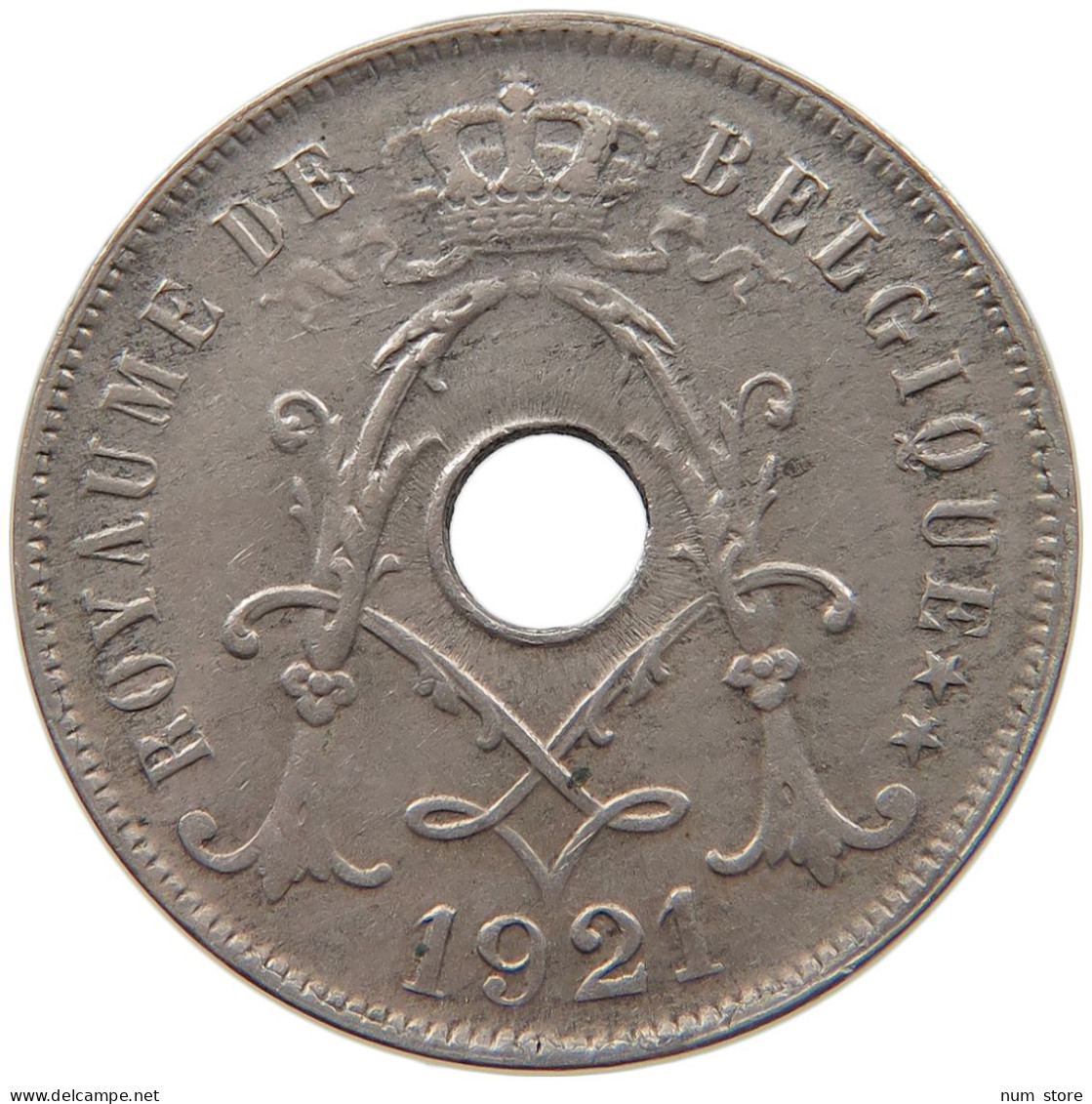 BELGIUM 25 CENTIMES 1921 ALBERT I. 1909-1934 #MA 067575 - 25 Cent