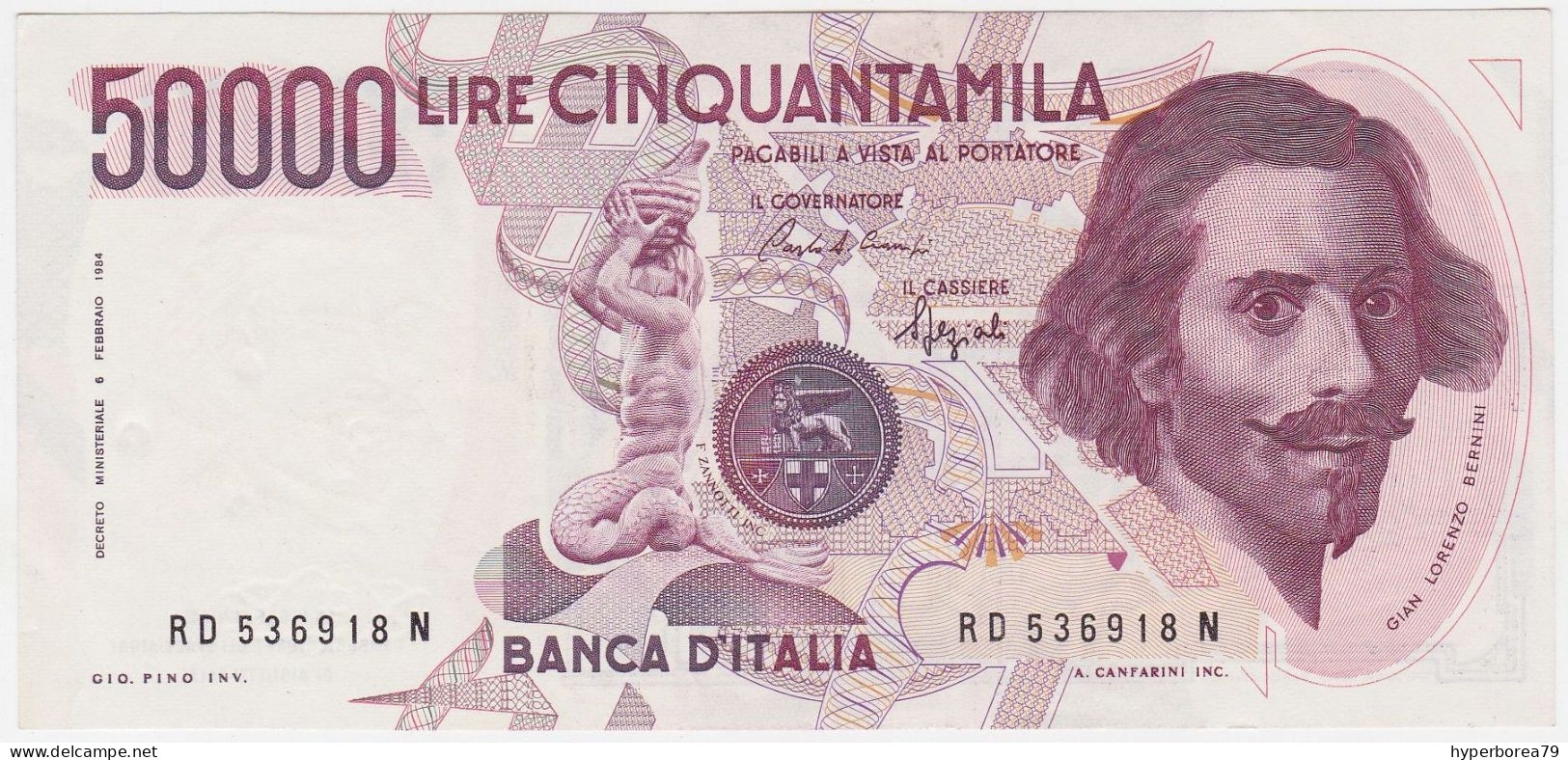 Italy P 113 B - 50.000 Lire 6.2.1984 - EF - 50000 Lire