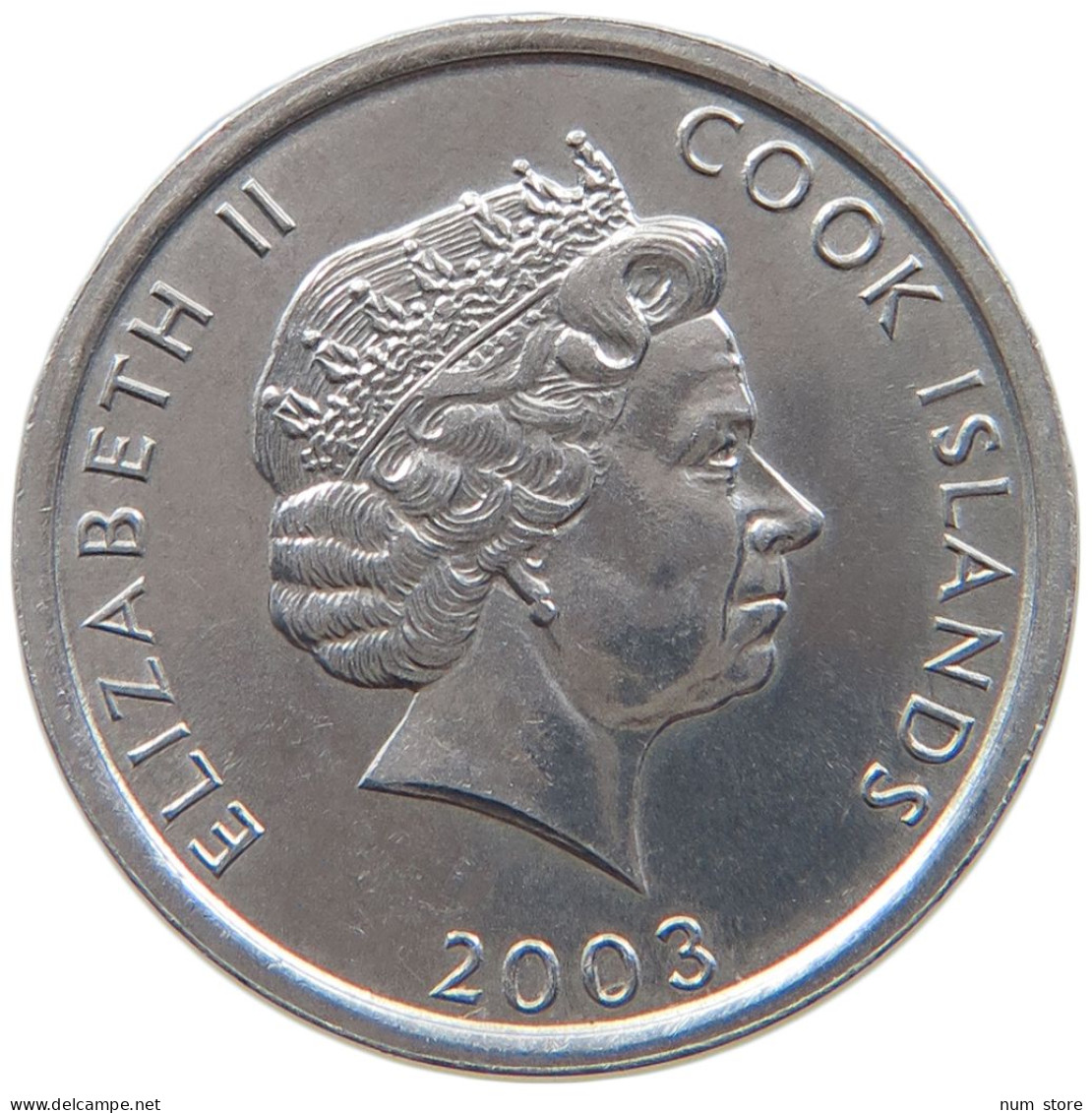 COOK ISLANDS CENT 2003 ELIZABETH II. (1952-) #MA 065842 - Cook