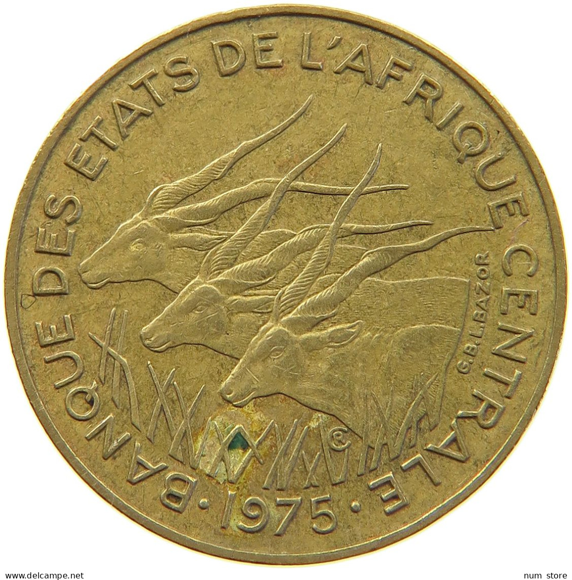 CENTRAL AFRICAN STATES 5 FRANCS 1975  #MA 065289 - Centrafricaine (République)