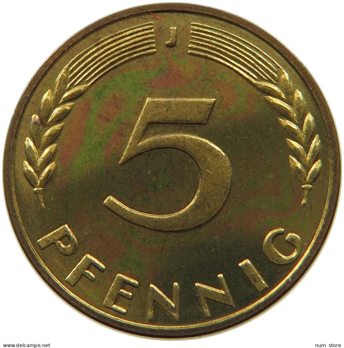 BRD 5 PFENNIG 1968 J  #MA 010721 - 5 Pfennig