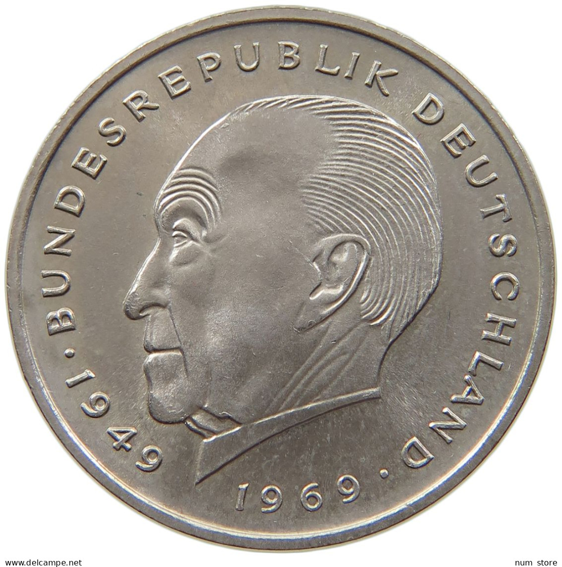 BRD 2 MARK 1969 J KONRAD ADENAUER #MA 105427 - 2 Marcos