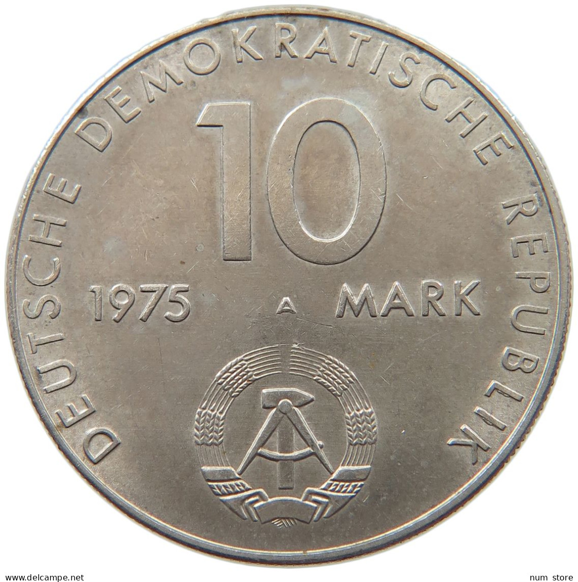 DDR 10 MARK 1975 WARSCHAUER VERTRAG #MA 099074 - 10 Mark