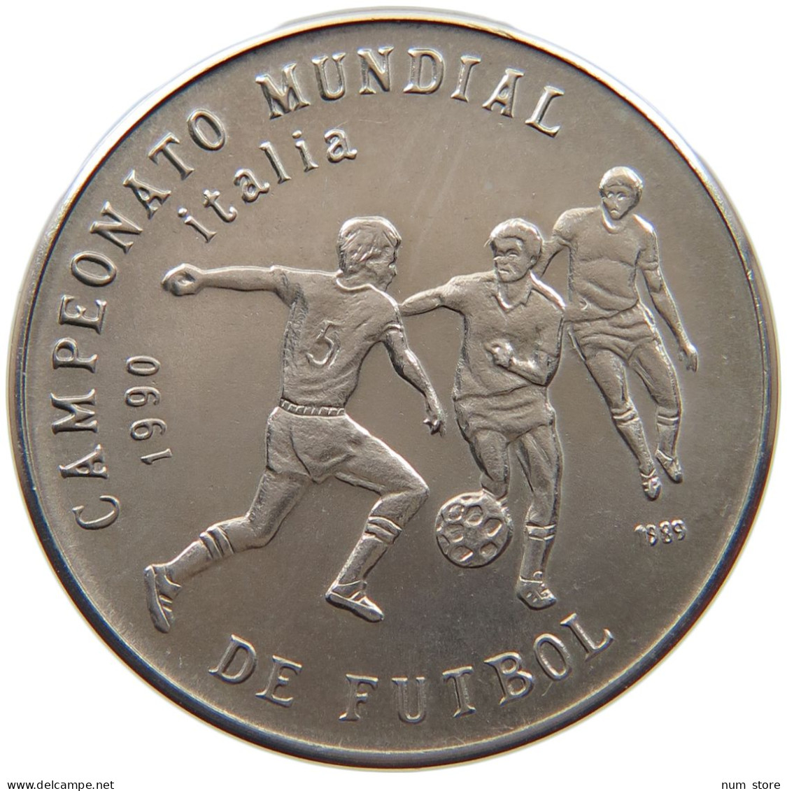 CUBA PESO 1990 CAMPEONATEO MUNDIAL DE FUTBOL ITALIA #MA 009799 - Cuba