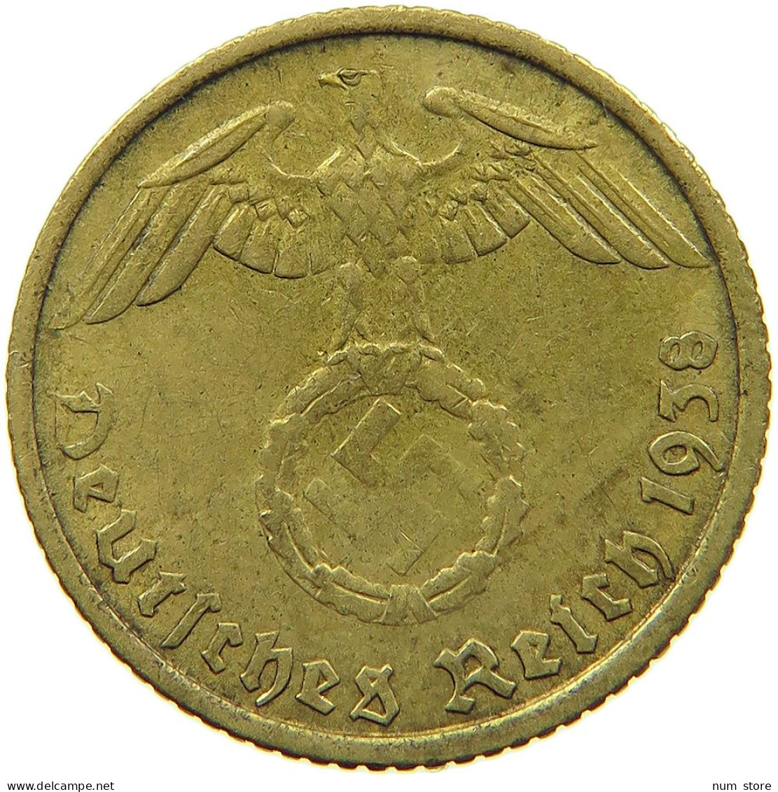 DRITTES REICH 5 REICHSPFENNIG 1938 G  #MA 098975 - 5 Reichspfennig