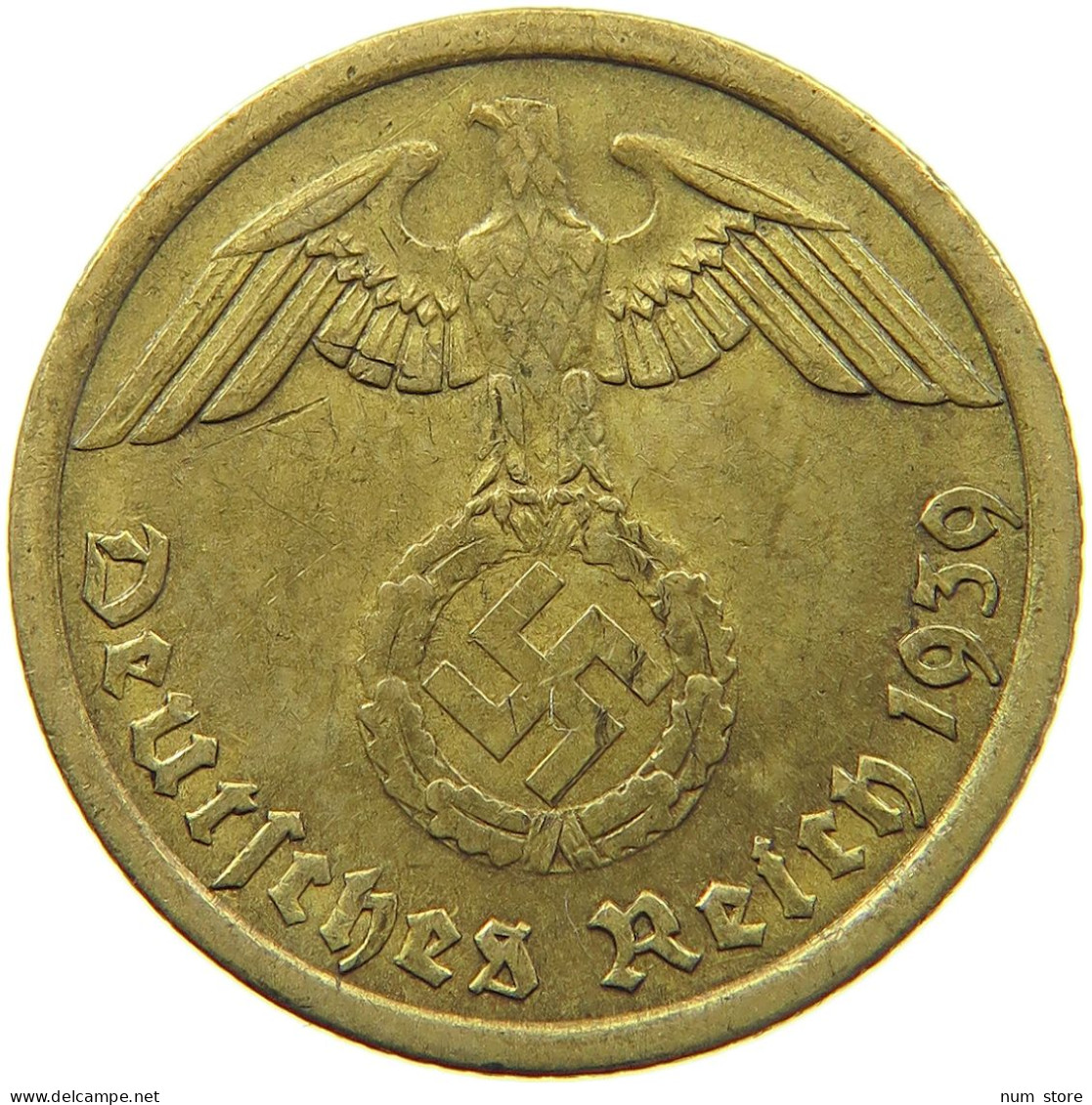 DRITTES REICH 10 PFENNIG 1939 G  #MA 098948 - 10 Reichspfennig