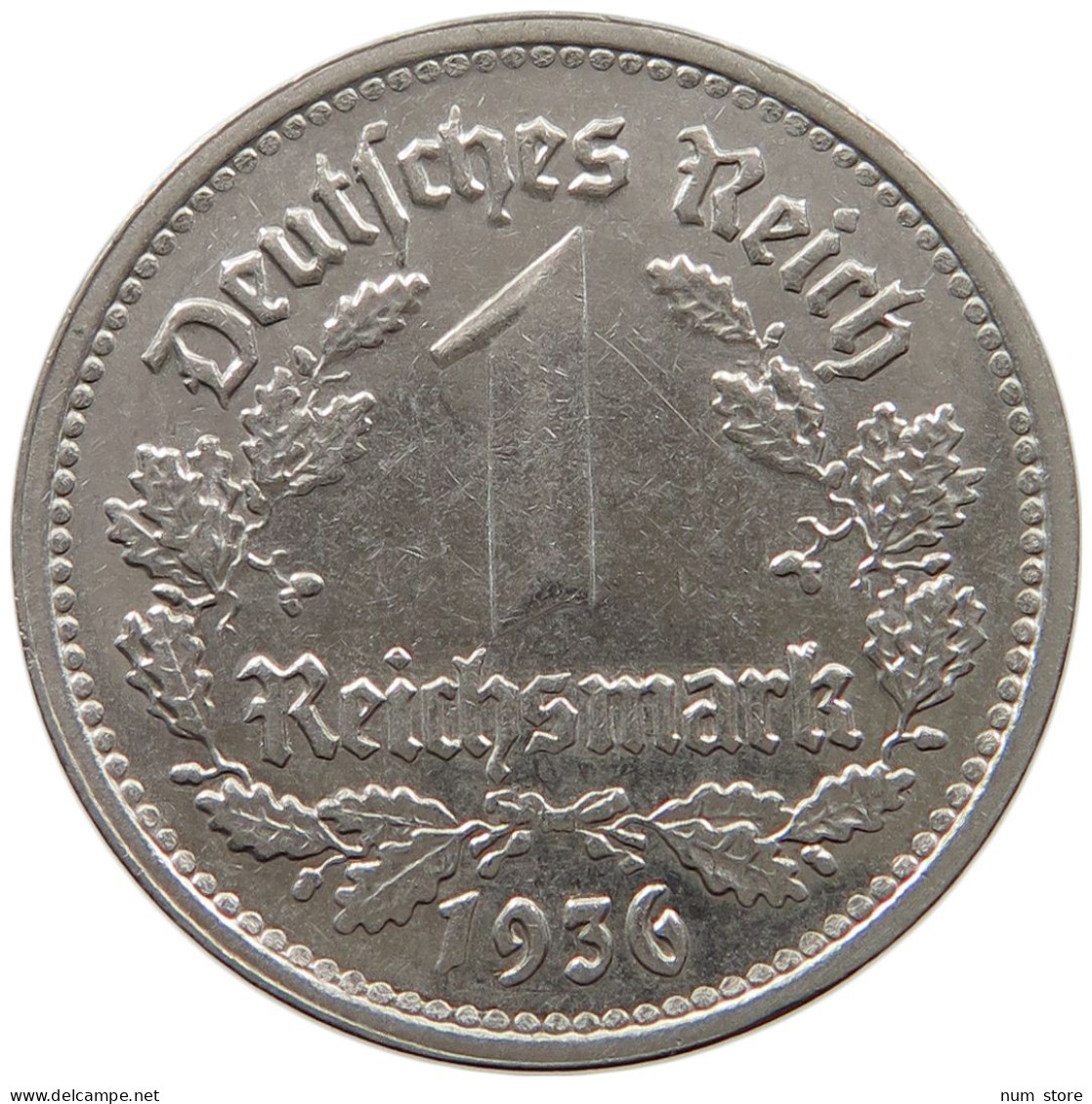 DRITTES REICH 1 MARK 1936 G  #MA 006817 - 1 Reichsmark
