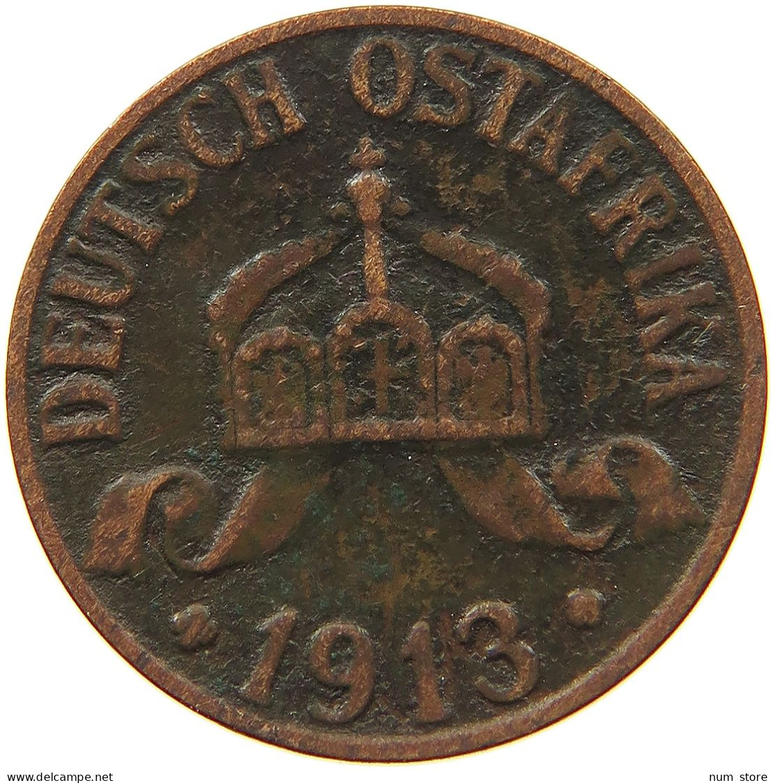 DEUTSCH OSTAFRIKA HELLER 1913 A  #MA 099938 - German East Africa